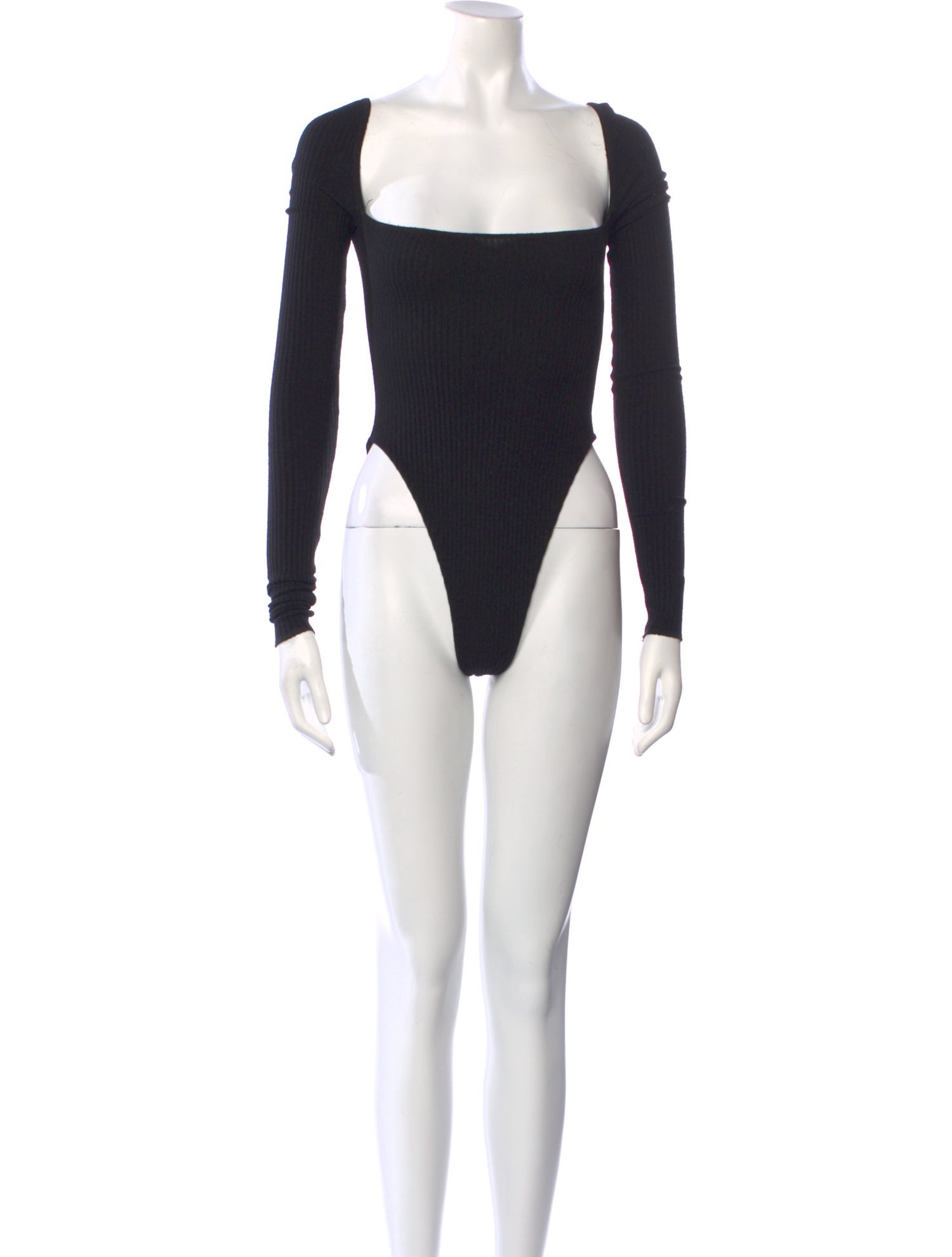 Are You Am I Square Neckline Long Sleeve Bodysuit