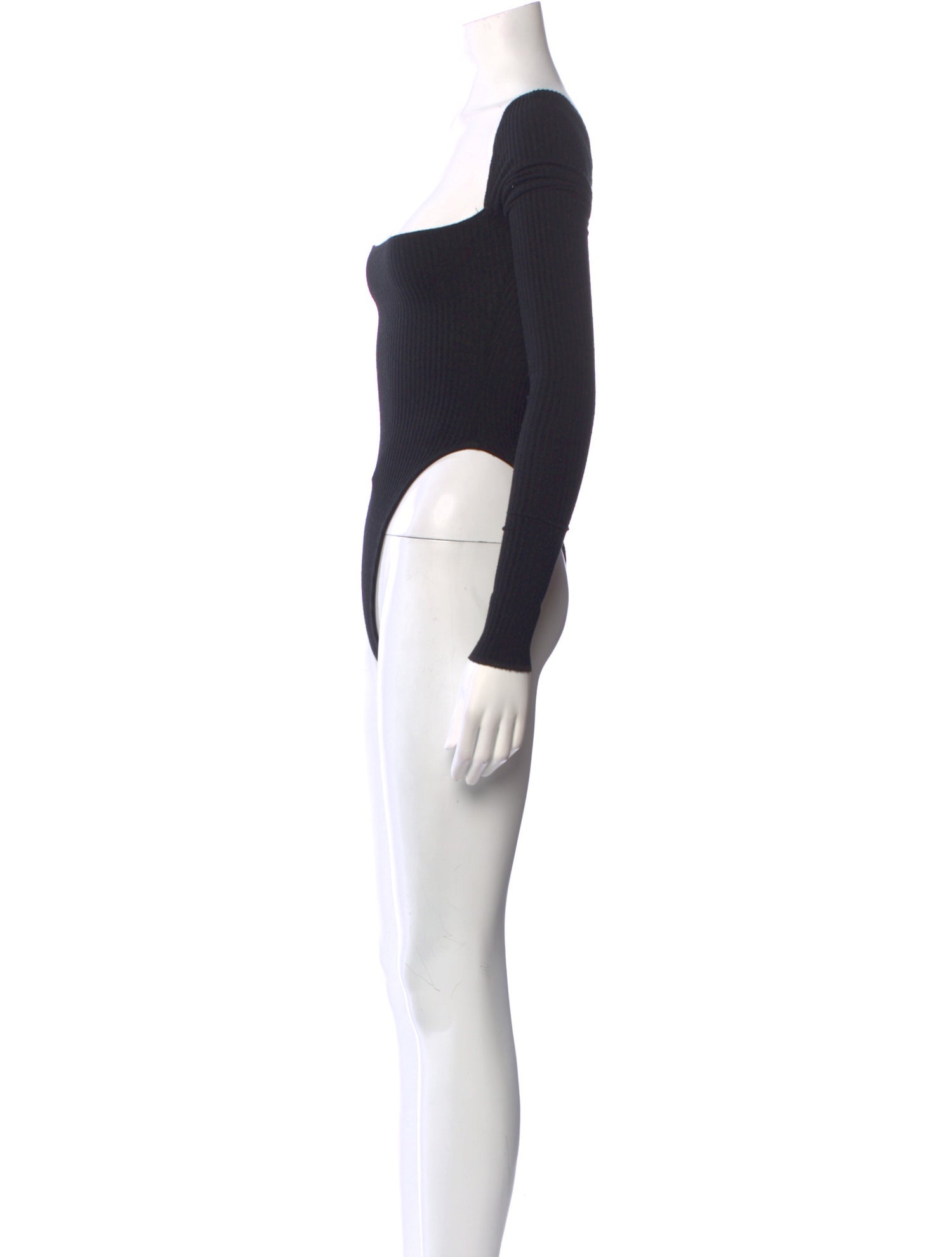 Are You Am I Square Neckline Long Sleeve Bodysuit