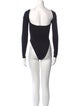 Are You Am I Square Neckline Long Sleeve Bodysuit