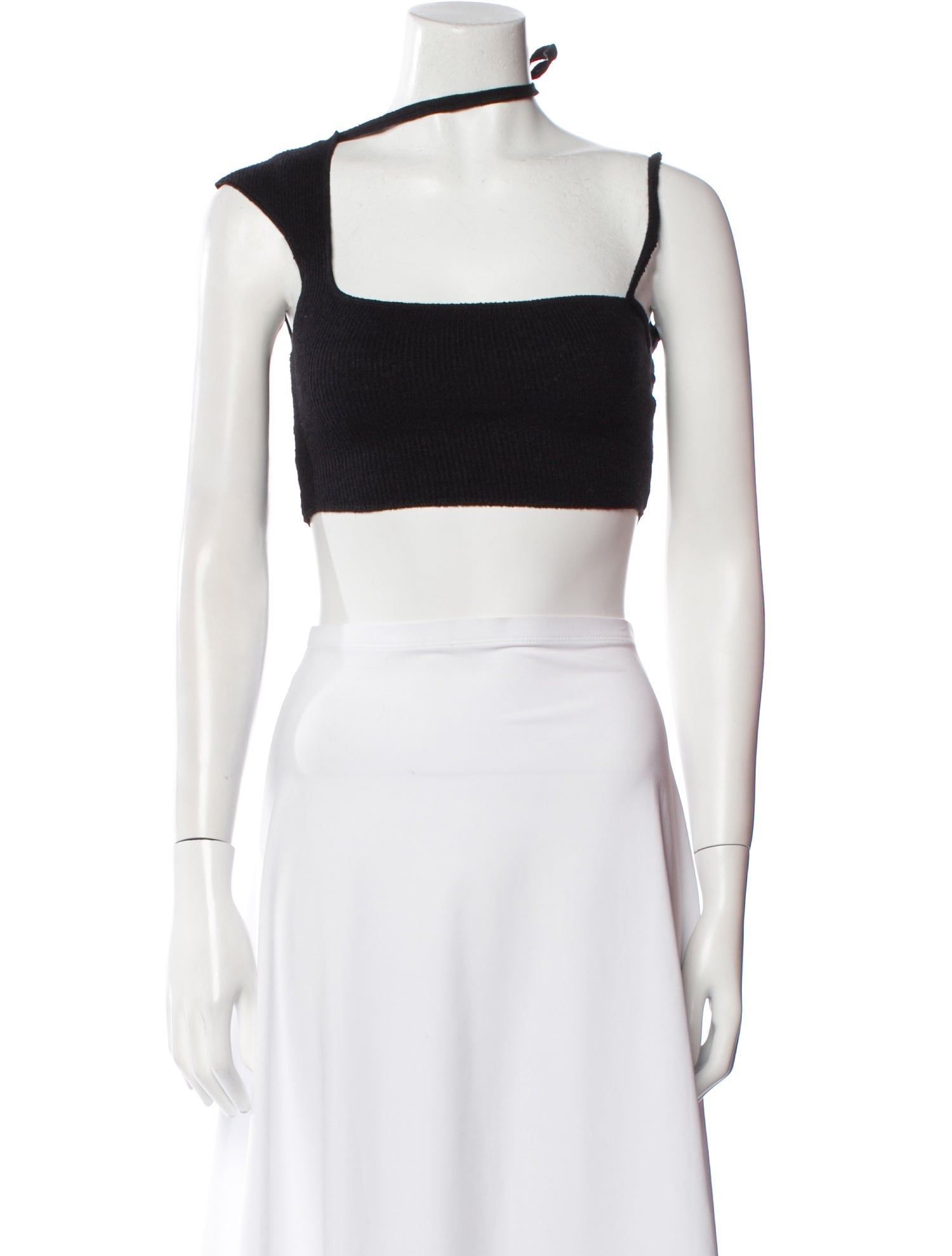 Are You Am I Square Neckline Sleeveless Crop Top w/ Tags