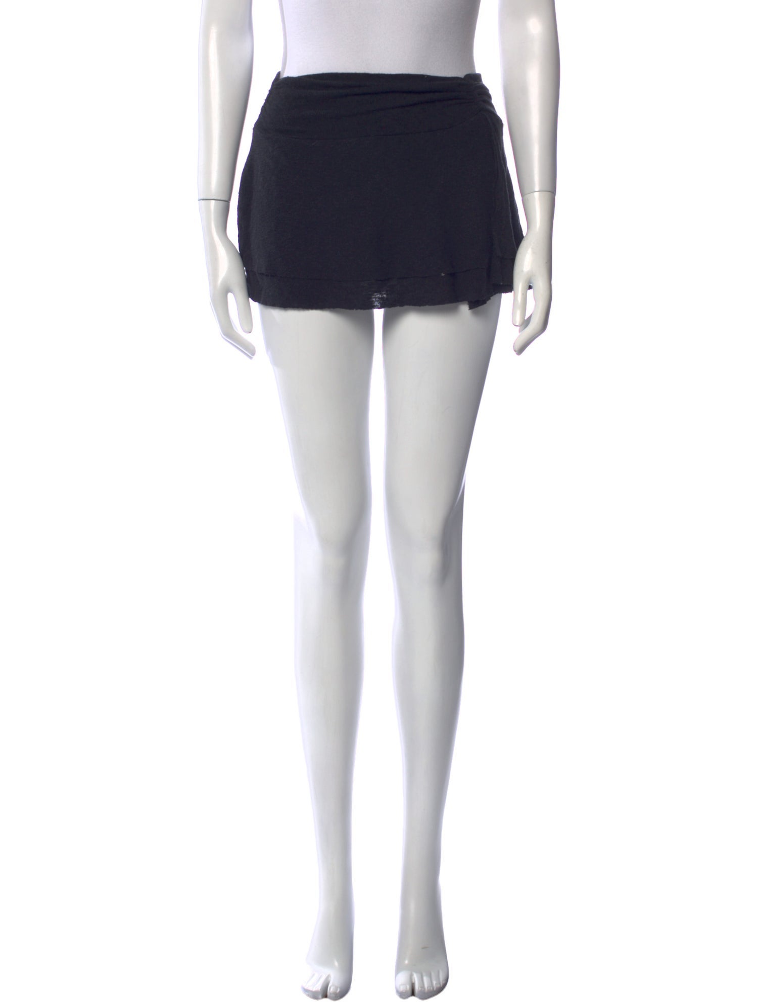 Are You Am I Ruffle Embellishment Mini Skirt