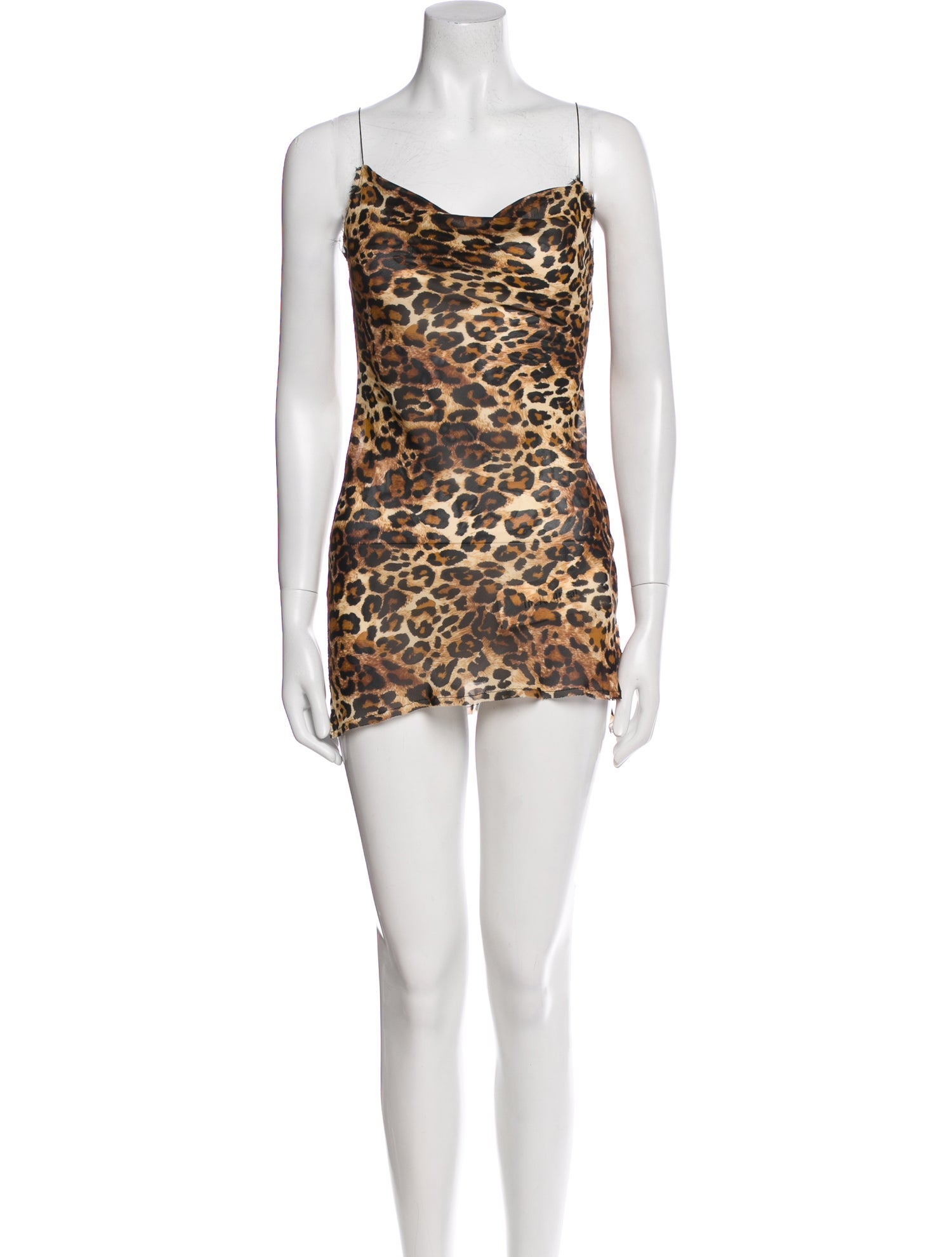 Are You Am I Animal Print Mini Dress