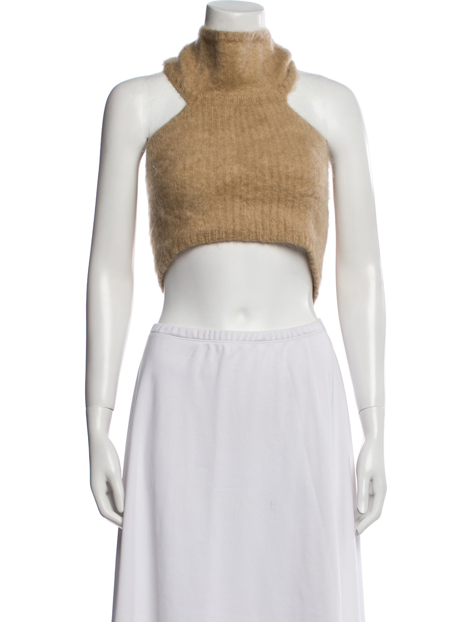 Are You Am I Mohair Turtleneck Crop Top