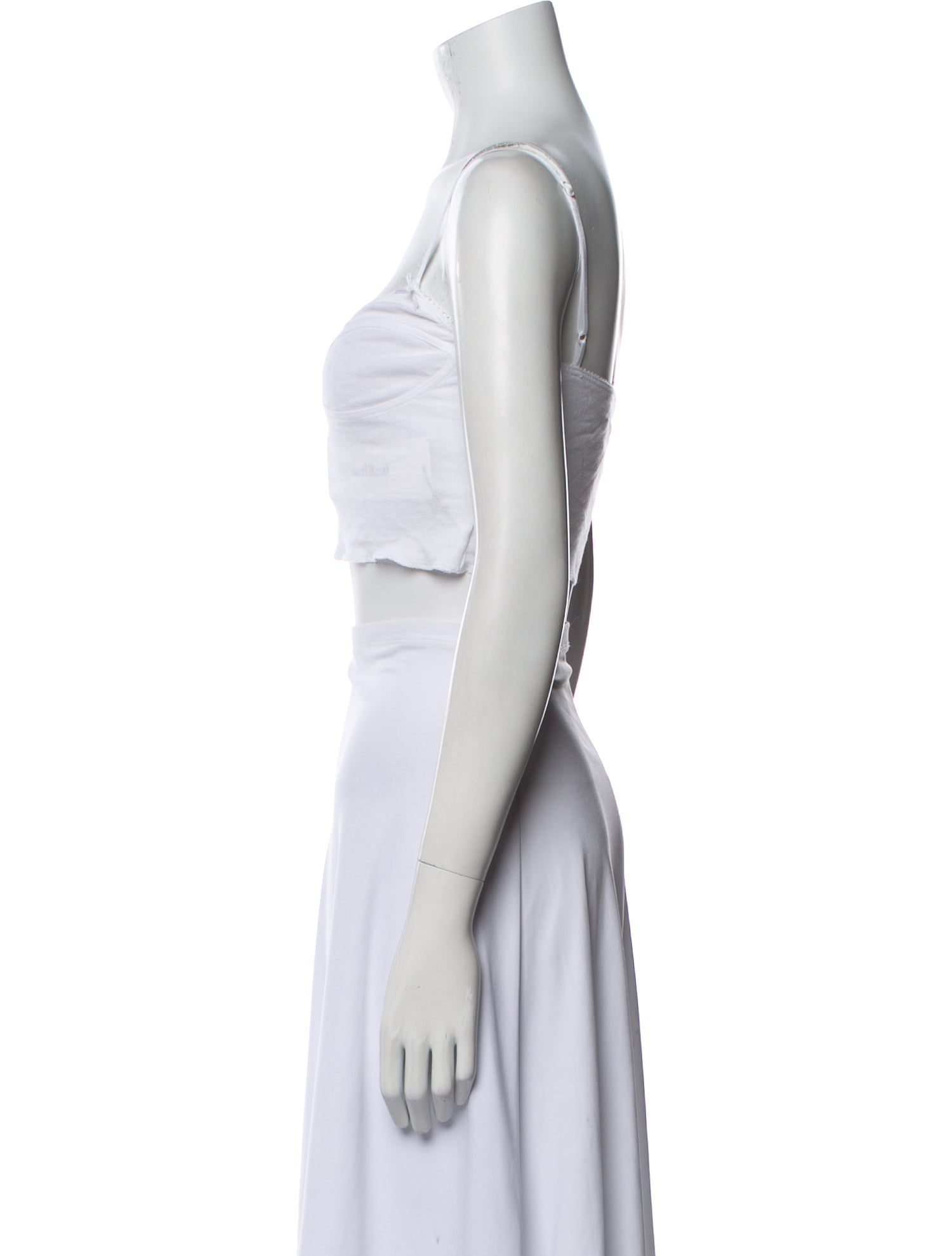 Are You Am I Square Neckline Sleeveless Crop Top