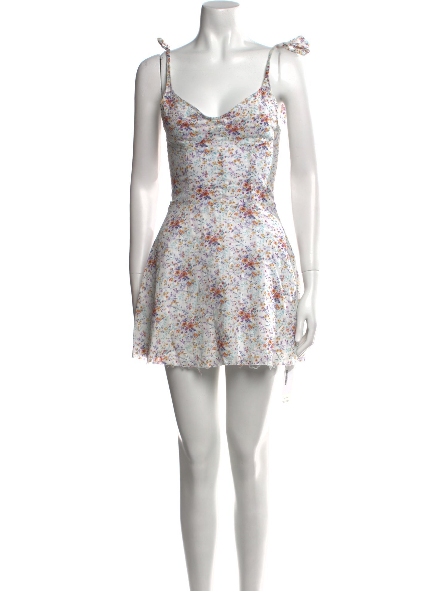Are You Am I Floral Print Mini Dress