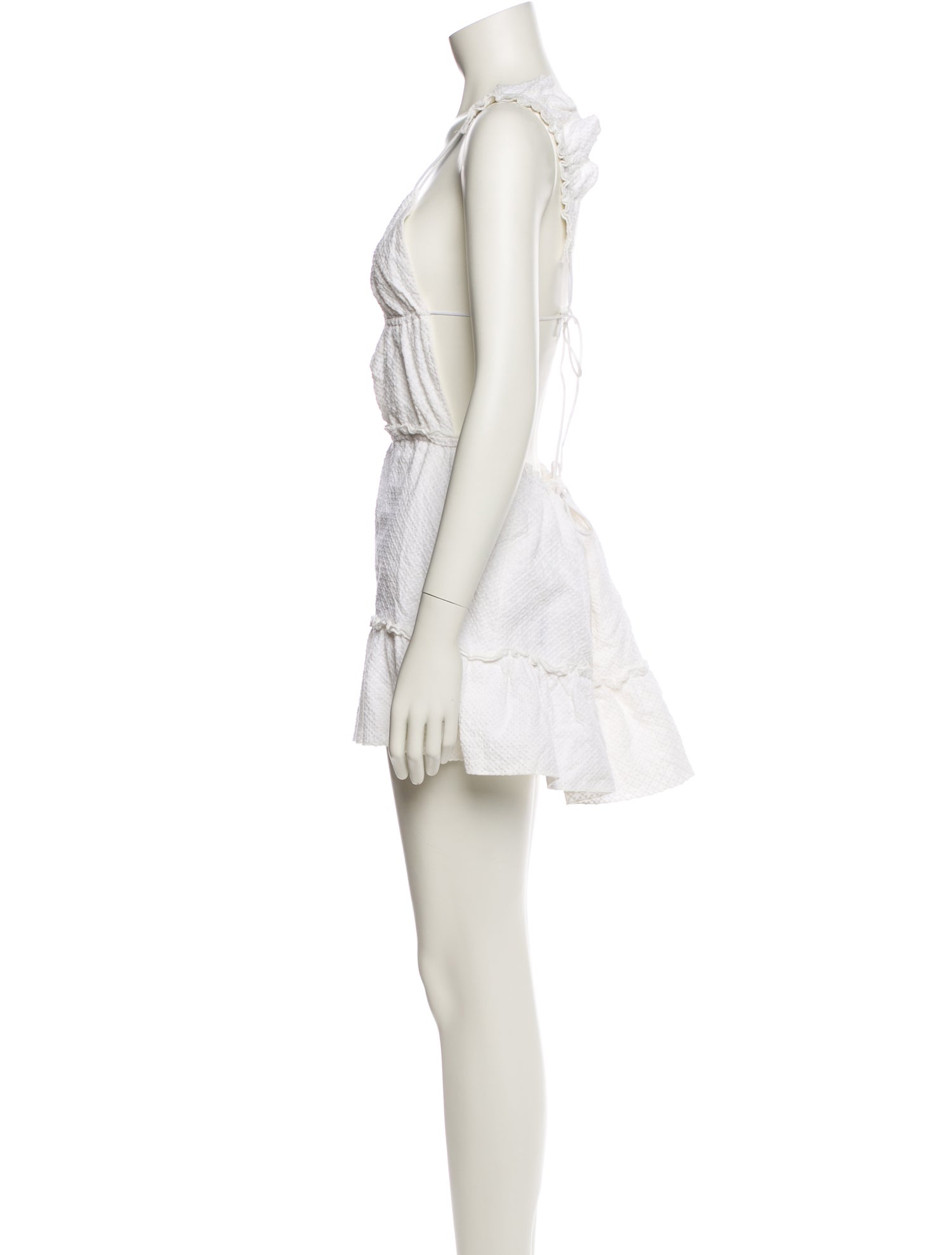 Are You Am I Square Neckline Mini Dress