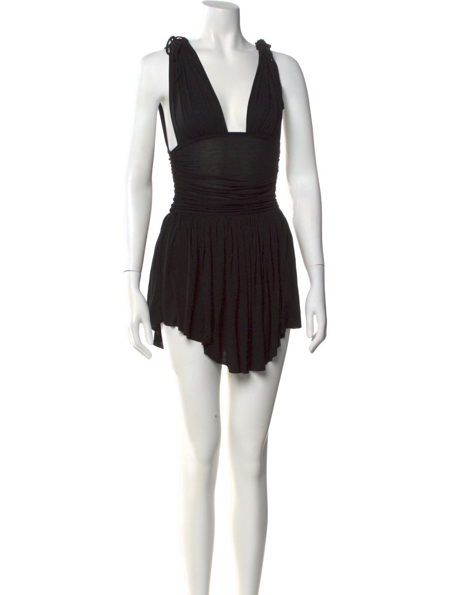 Are You Am I V-Neck Mini Dress