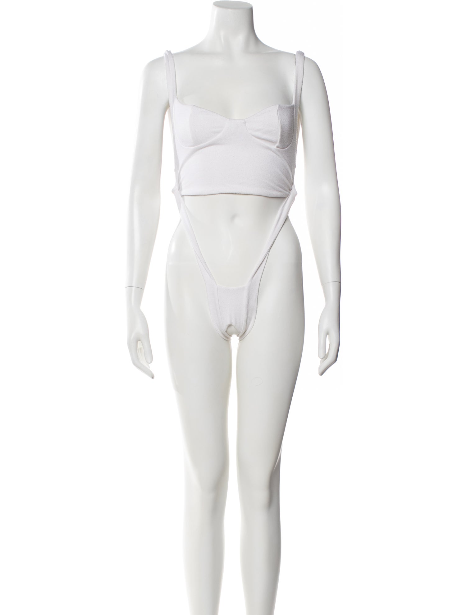 Are You Am I Square Neckline Sleeveless Bodysuit