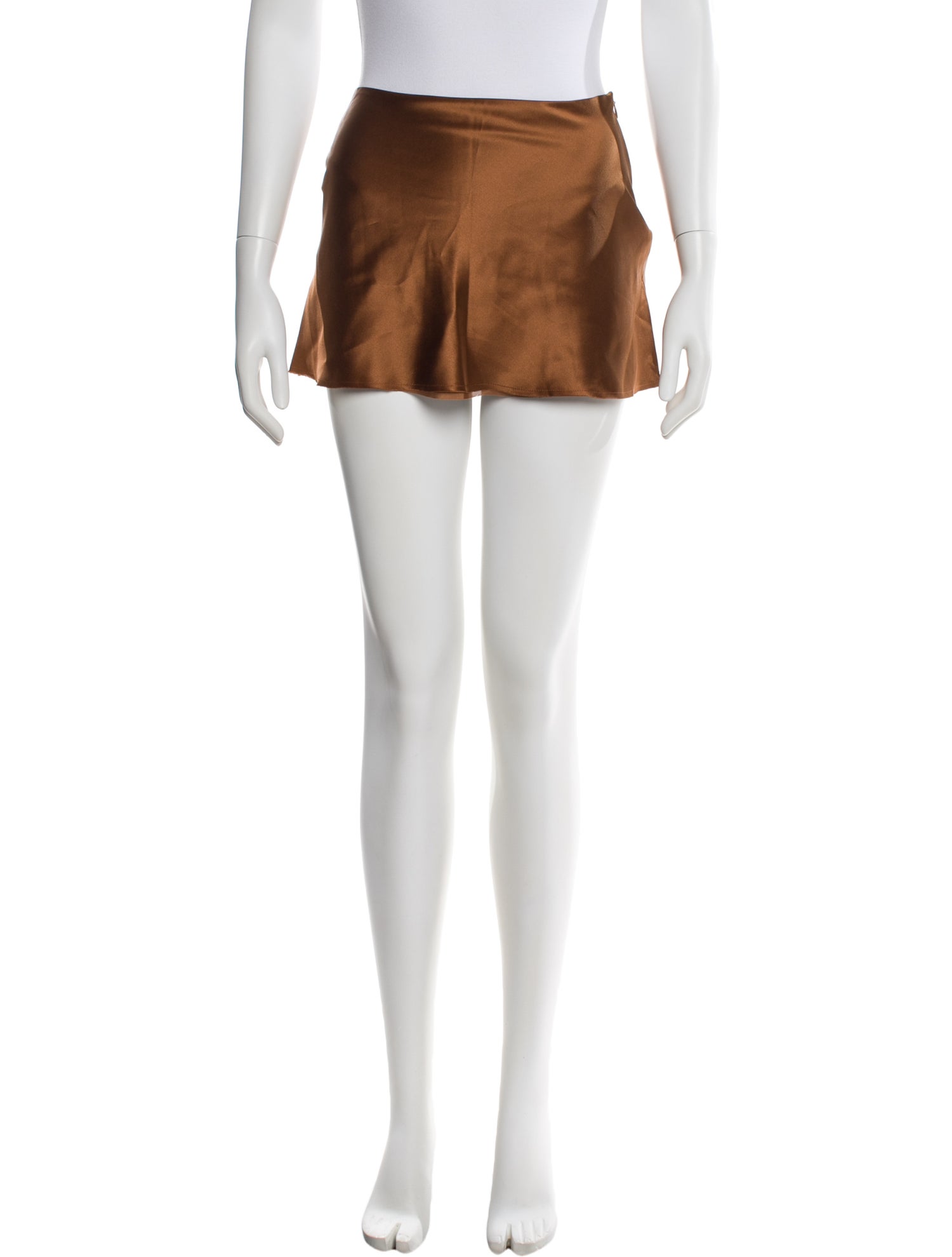 Are You Am I Silk Mini Skirt