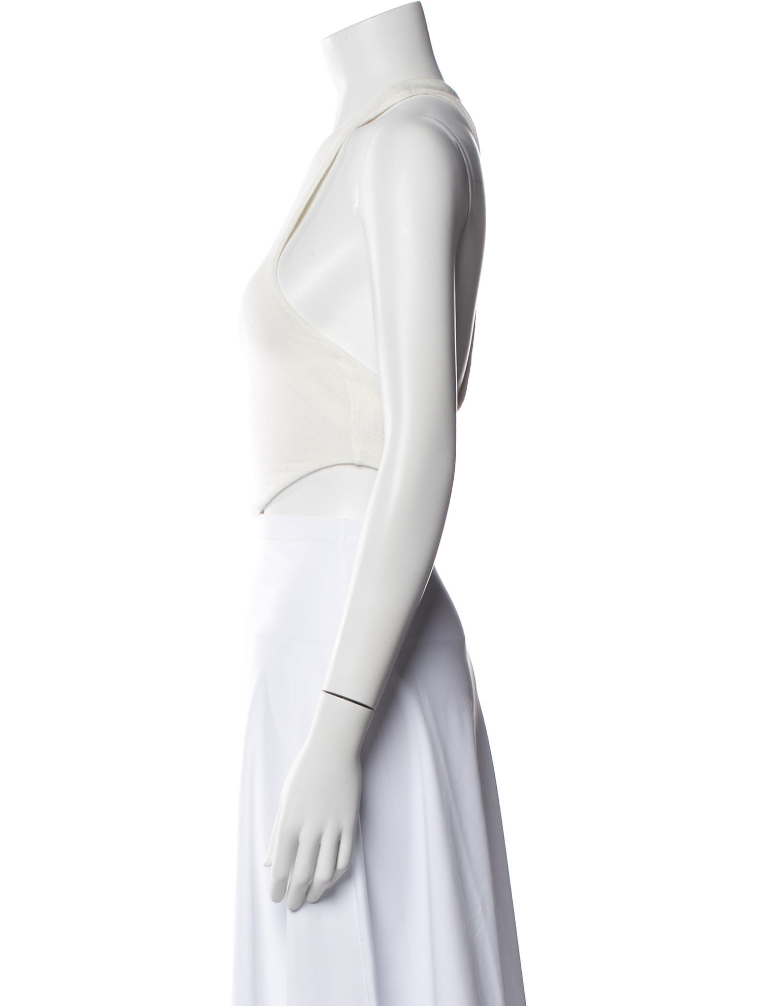 Are You Am I Halterneck Sleeveless Crop Top