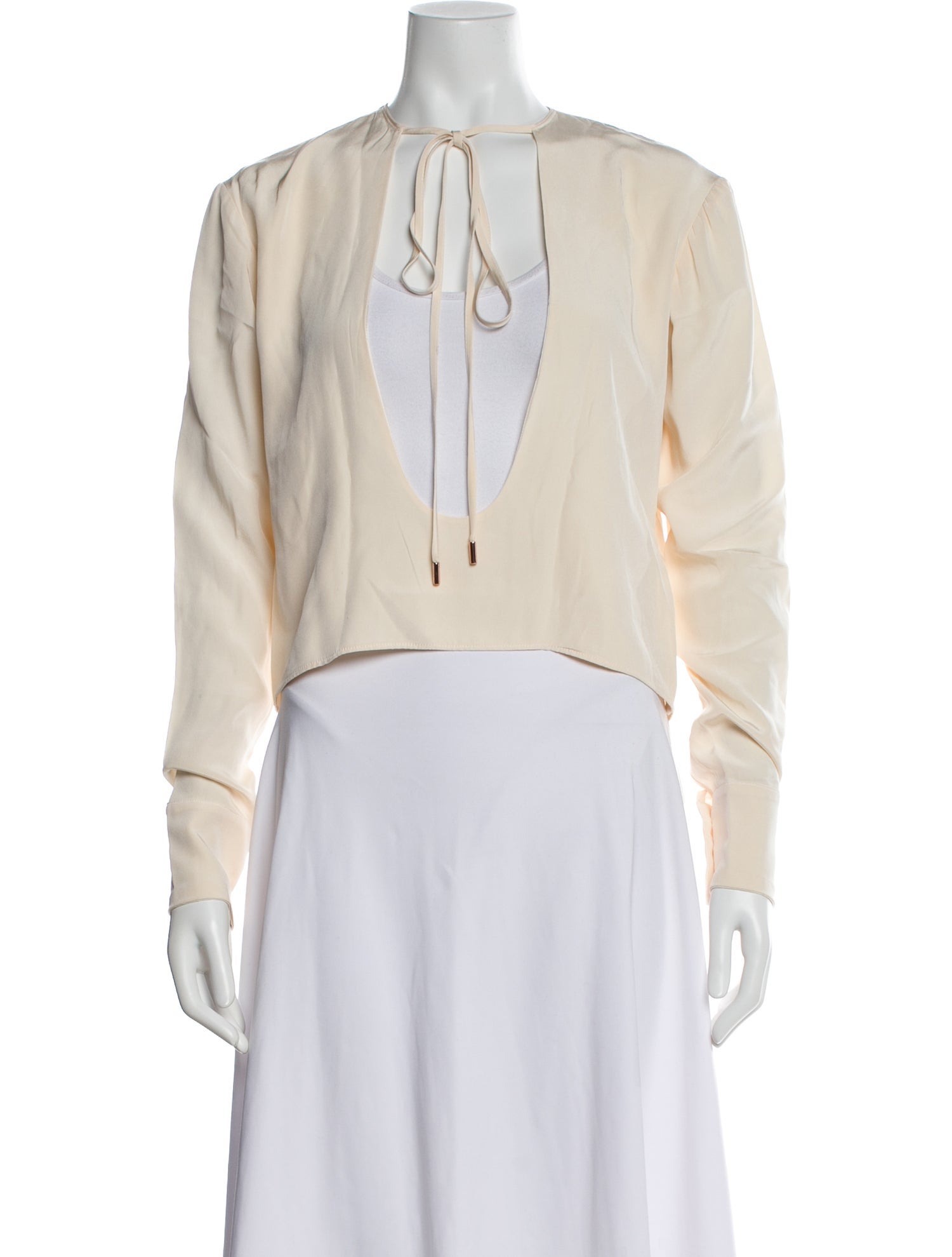 Are You Am I Silk Crew Neck Top