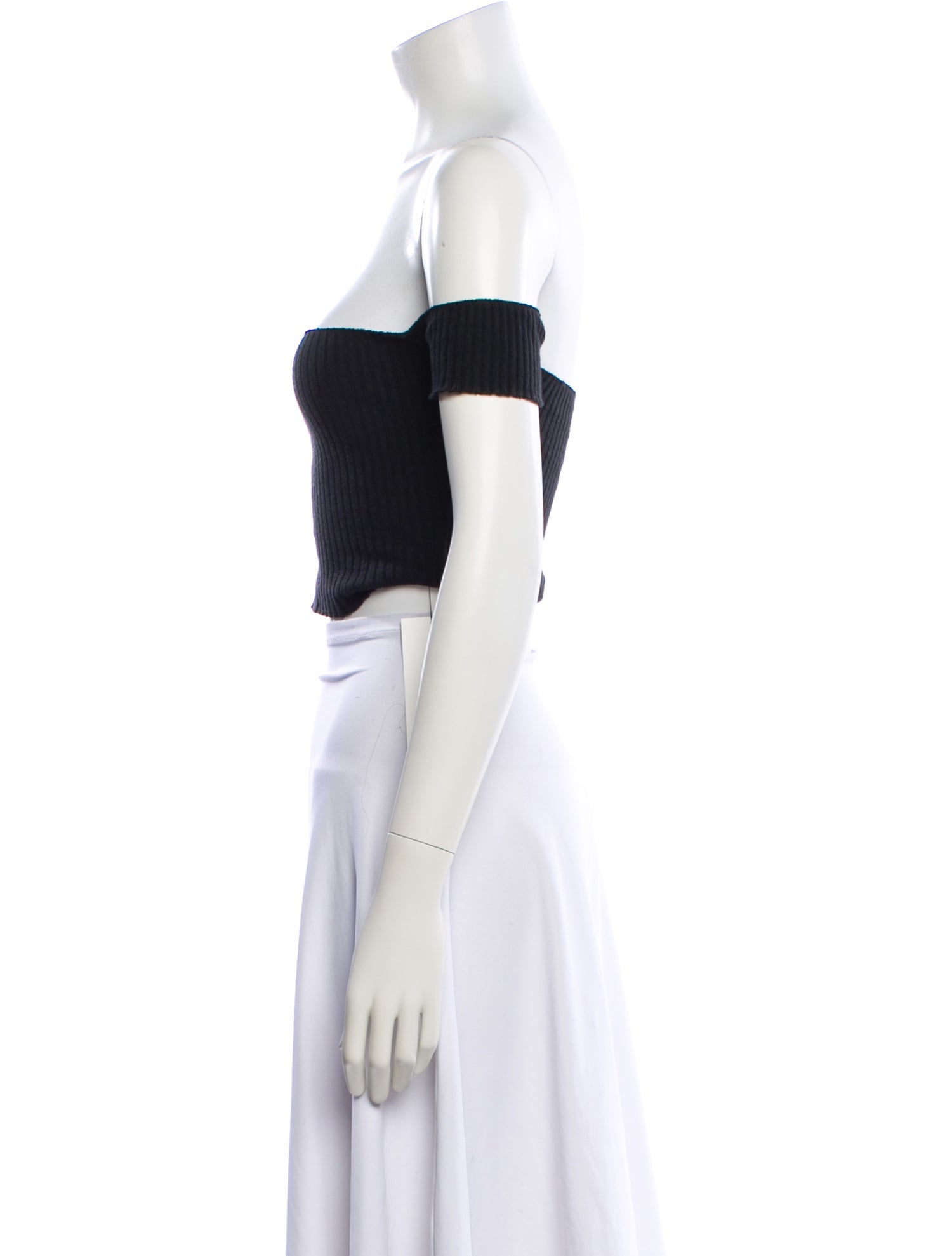 Are You Am I Off-The-Shoulder Short Sleeve Crop Top