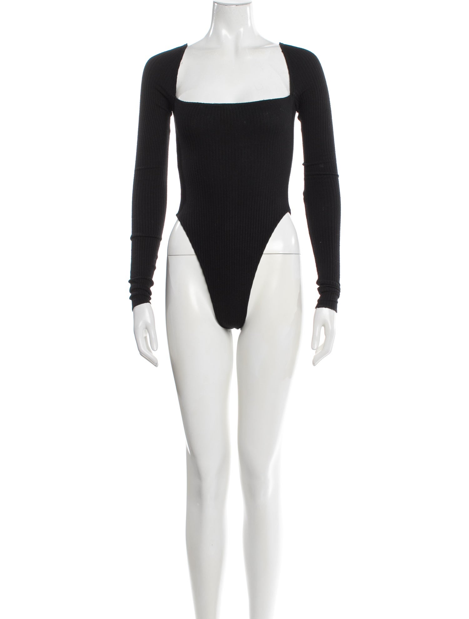 Are You Am I Square Neckline Long Sleeve Bodysuit