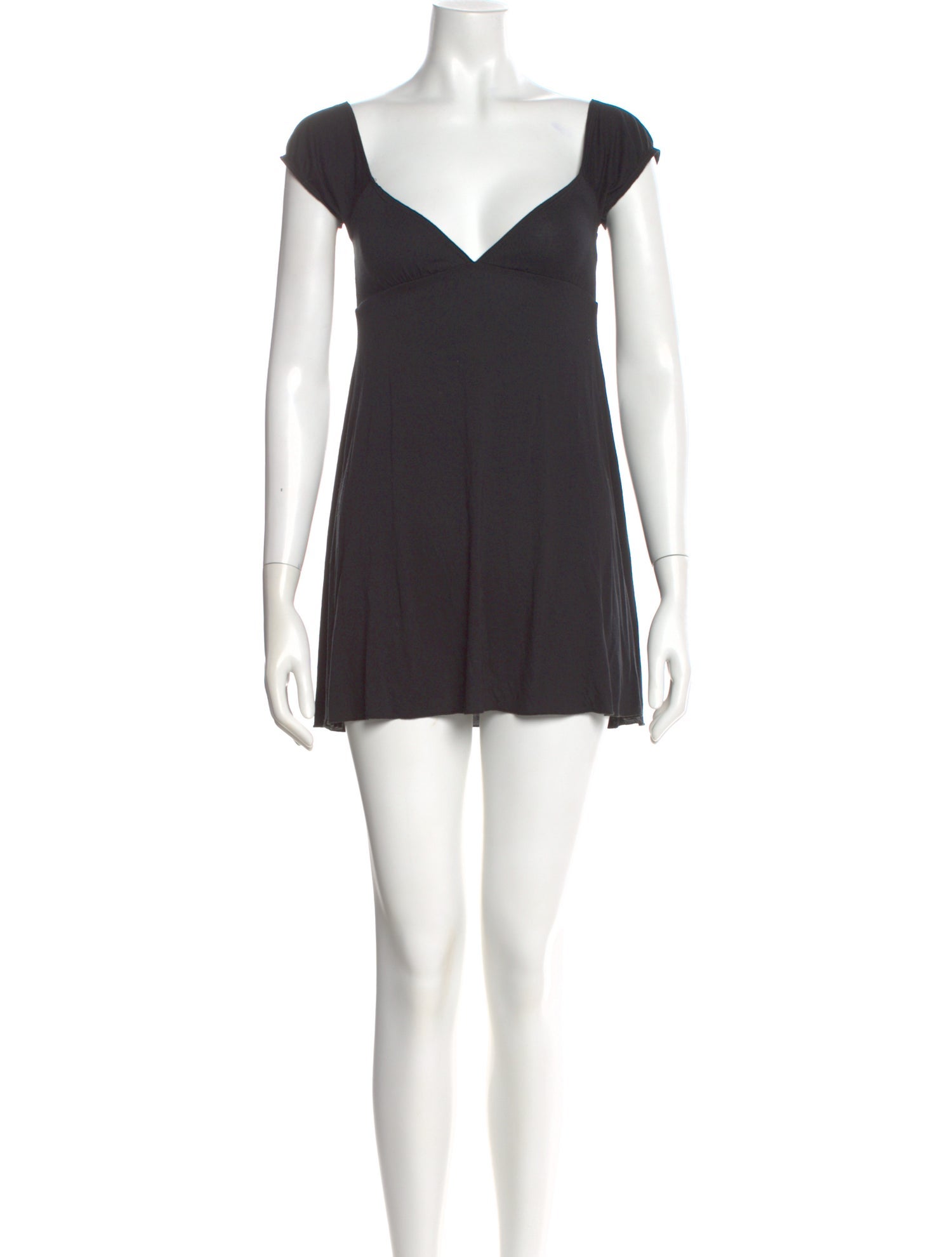 Are You Am I Square Neckline Mini Dress