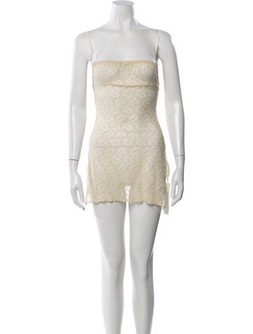 Are You Am I Nylon Lace Pattern Nightgown