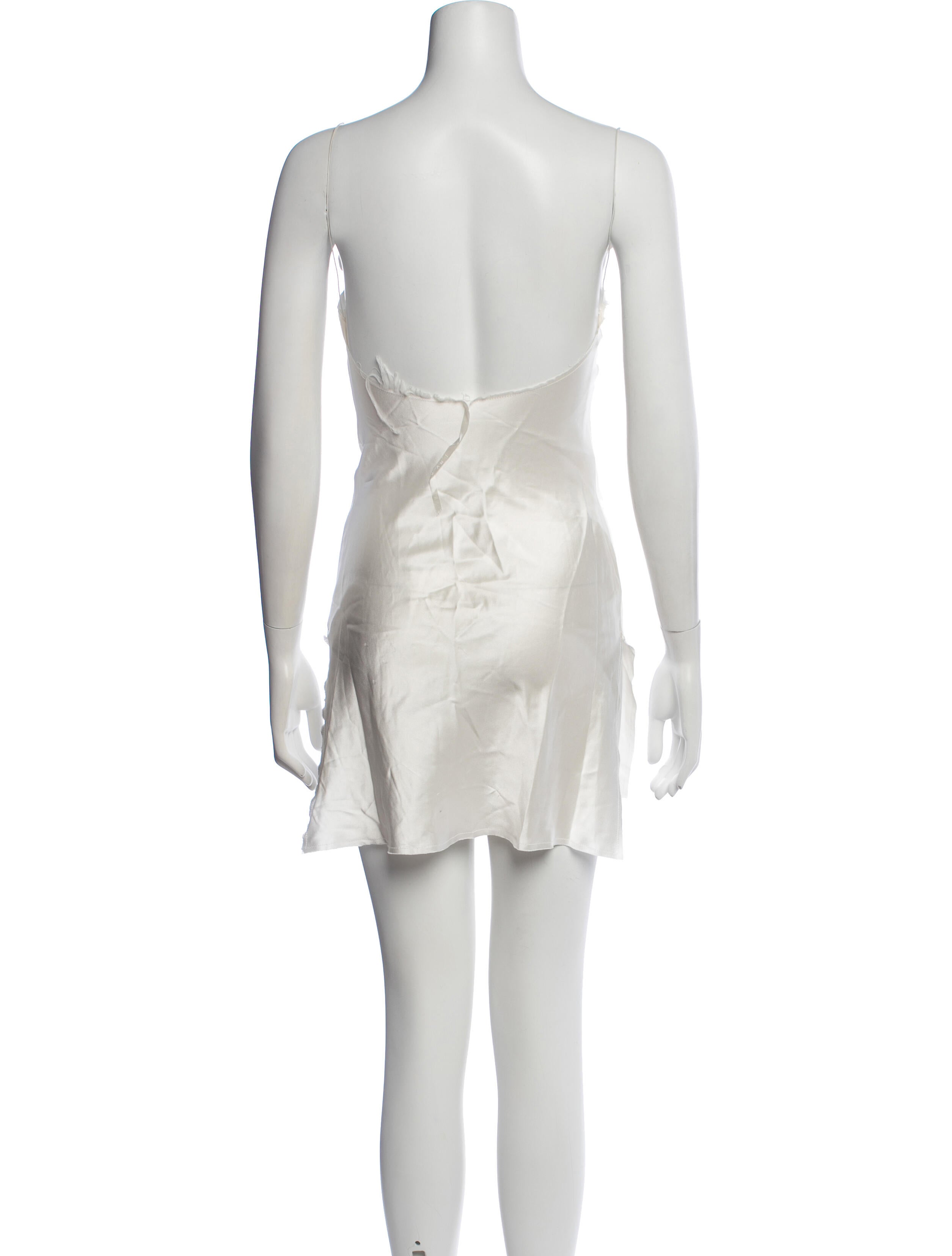 are you am i backless dress Silk Mini - Neutrals Dresses, Clothing - WAYAI24401 Color:Multi inspired mini made from burningman Tiffany Open-Back Corset Sequin