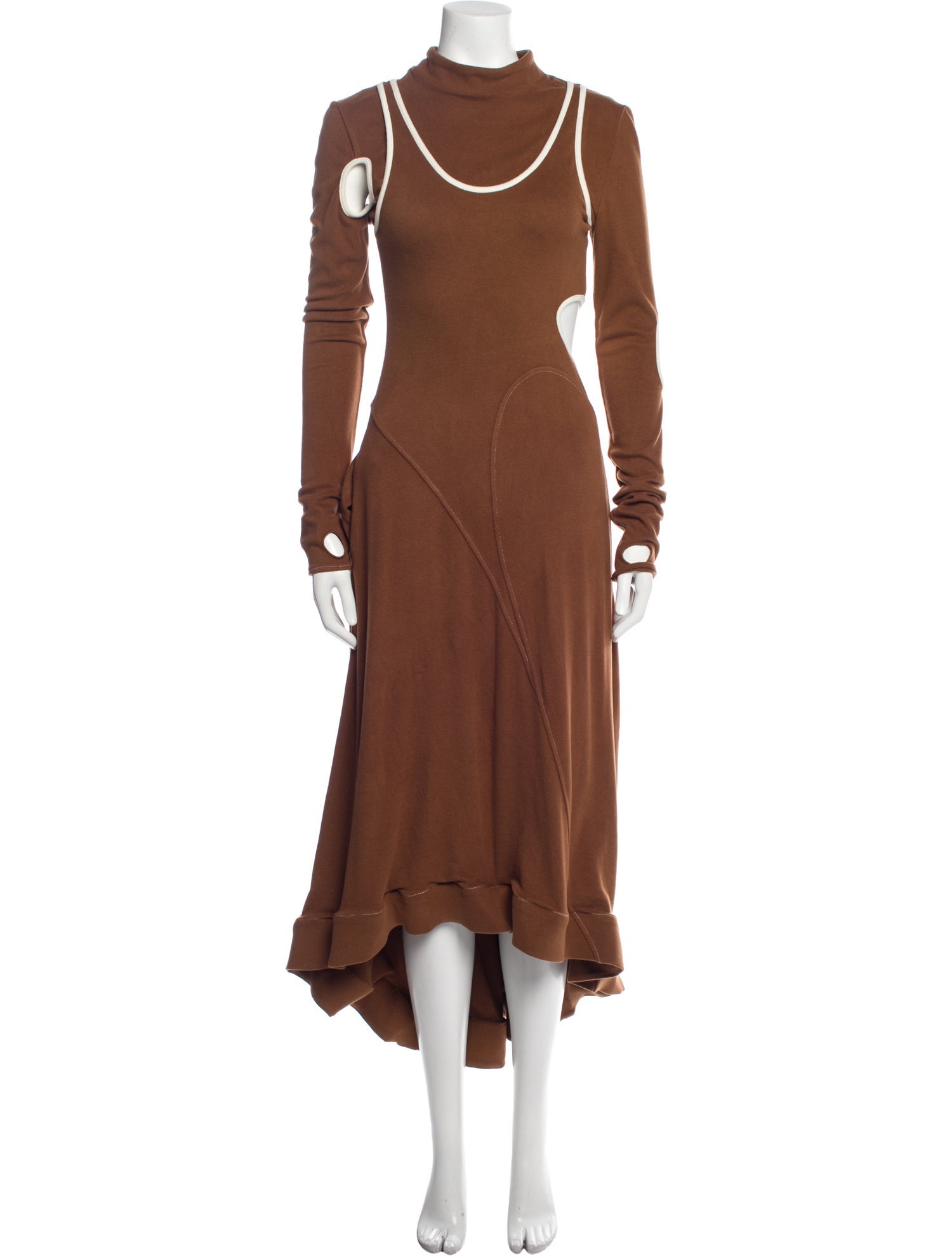 Zimo Mock Neck Long Dress