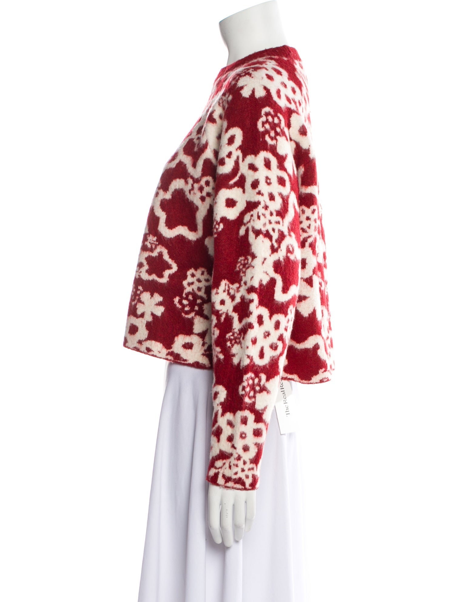 Zimo Floral Print Crew Neck Sweater