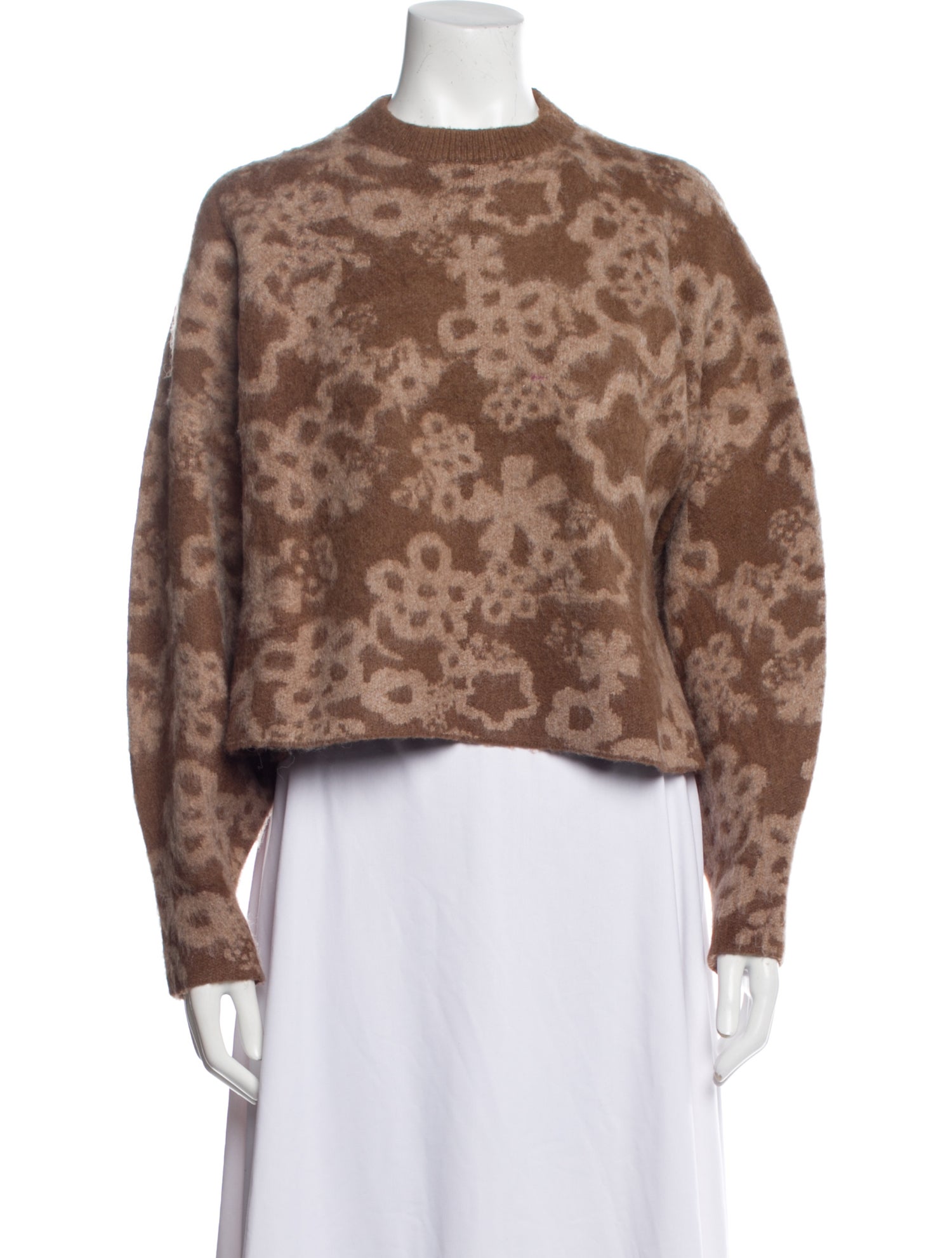 Zimo Printed Crew Neck Sweater