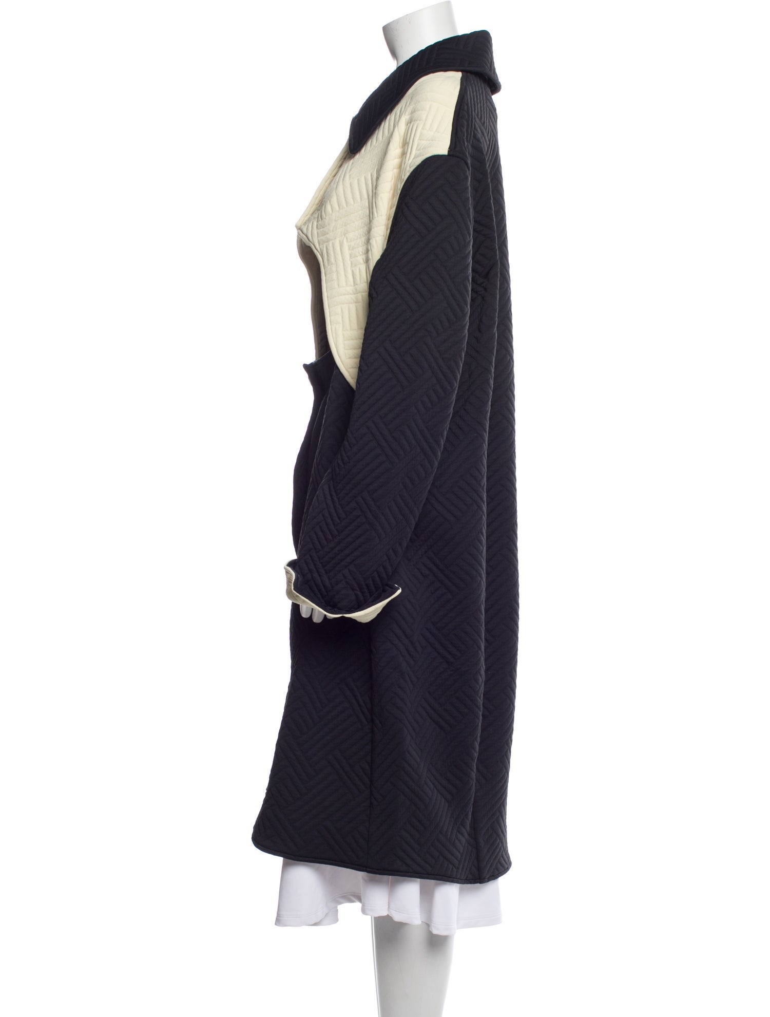 Zimo Colorblock Pattern Coat