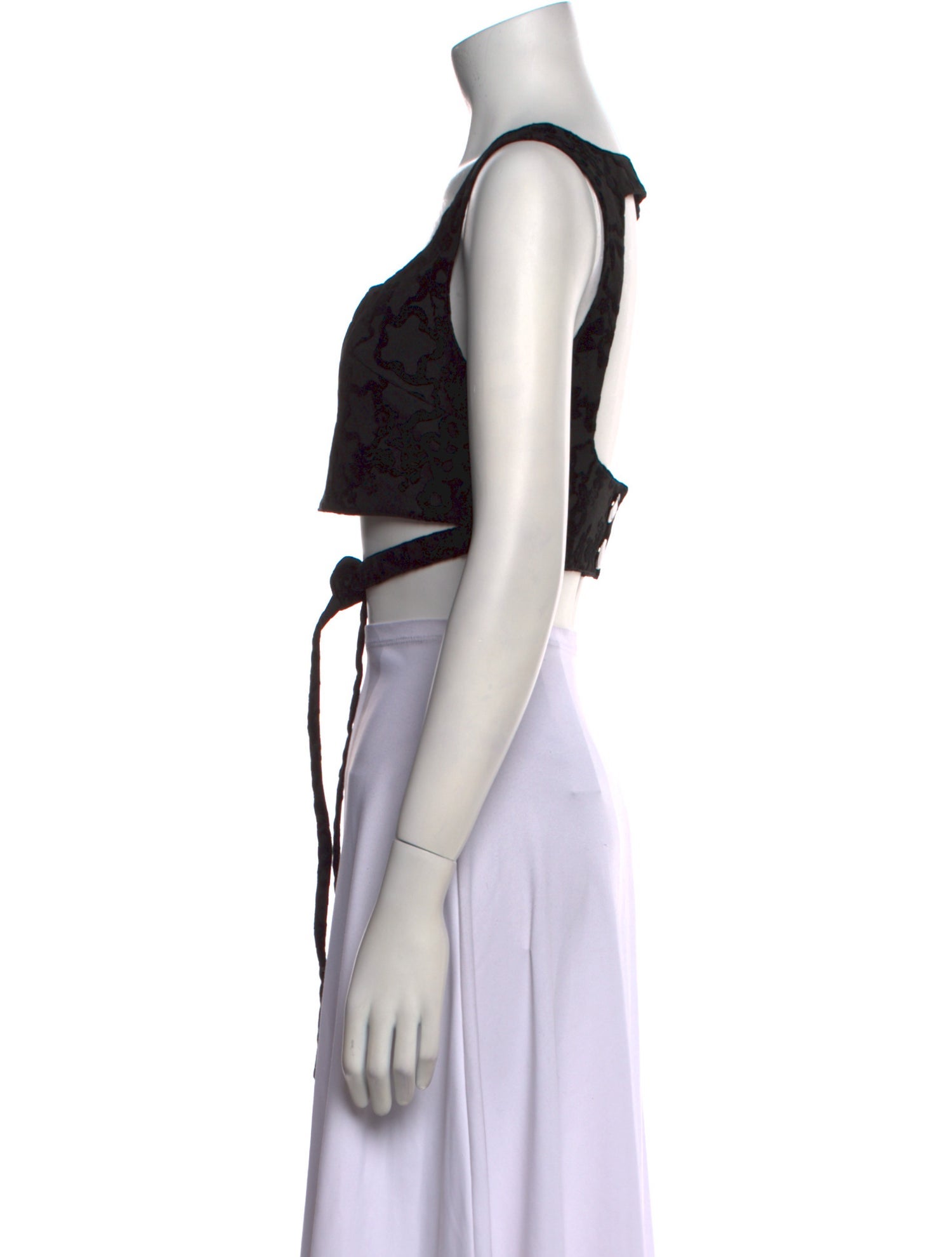 Zimo Square Neckline Sleeveless Crop Top w/ Tags