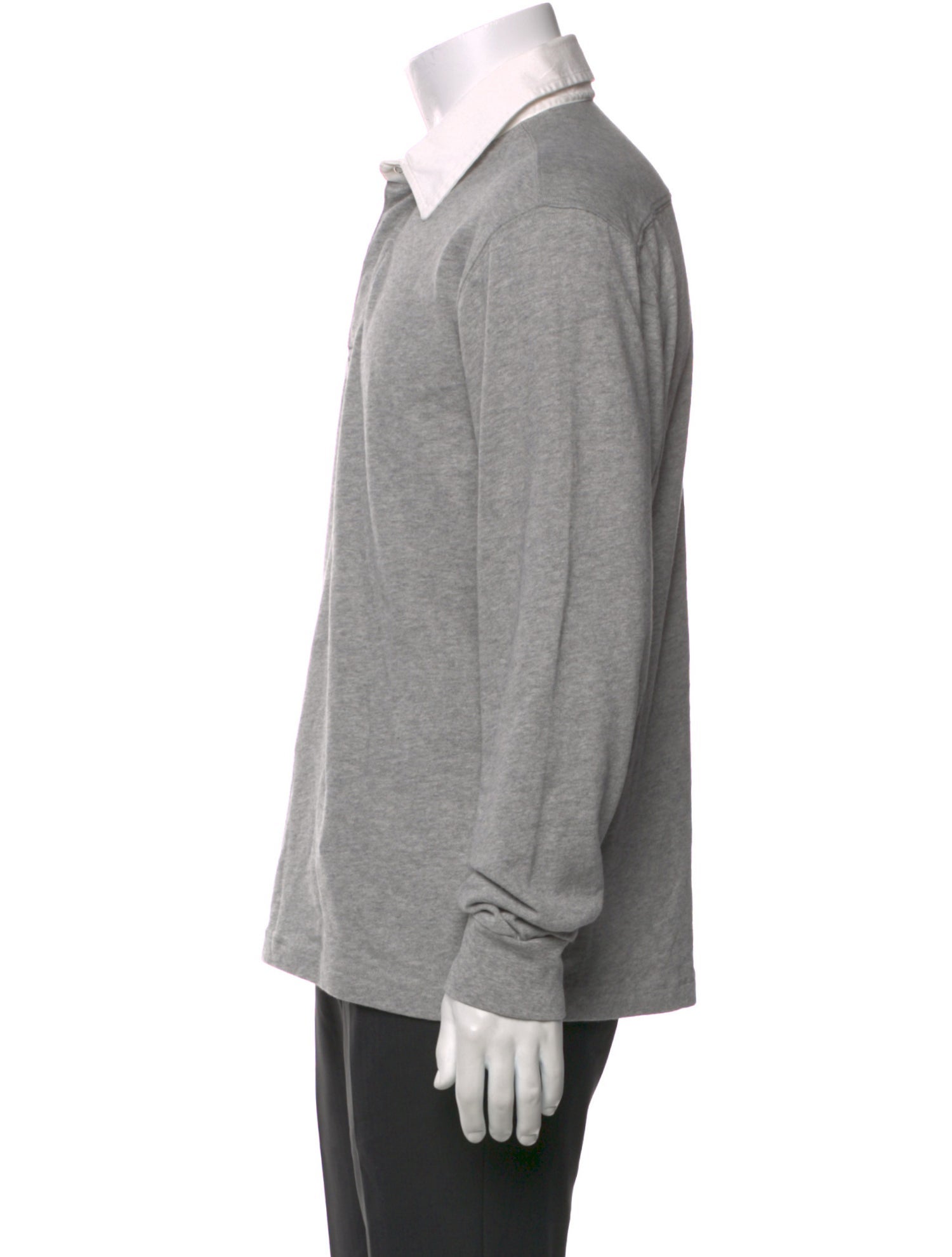 AYR V-Neck Long Sleeve Polo Shirt