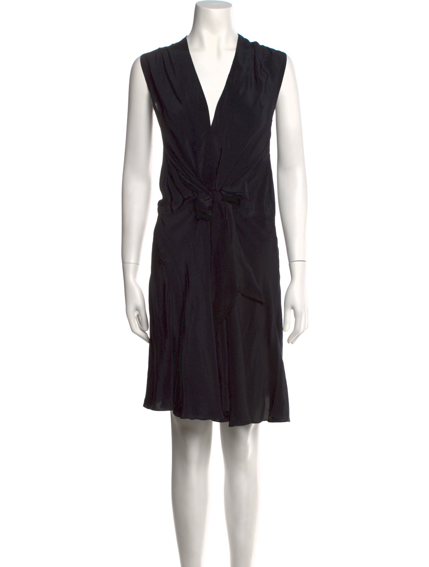 Azeeza V-Neck Knee-Length Dress