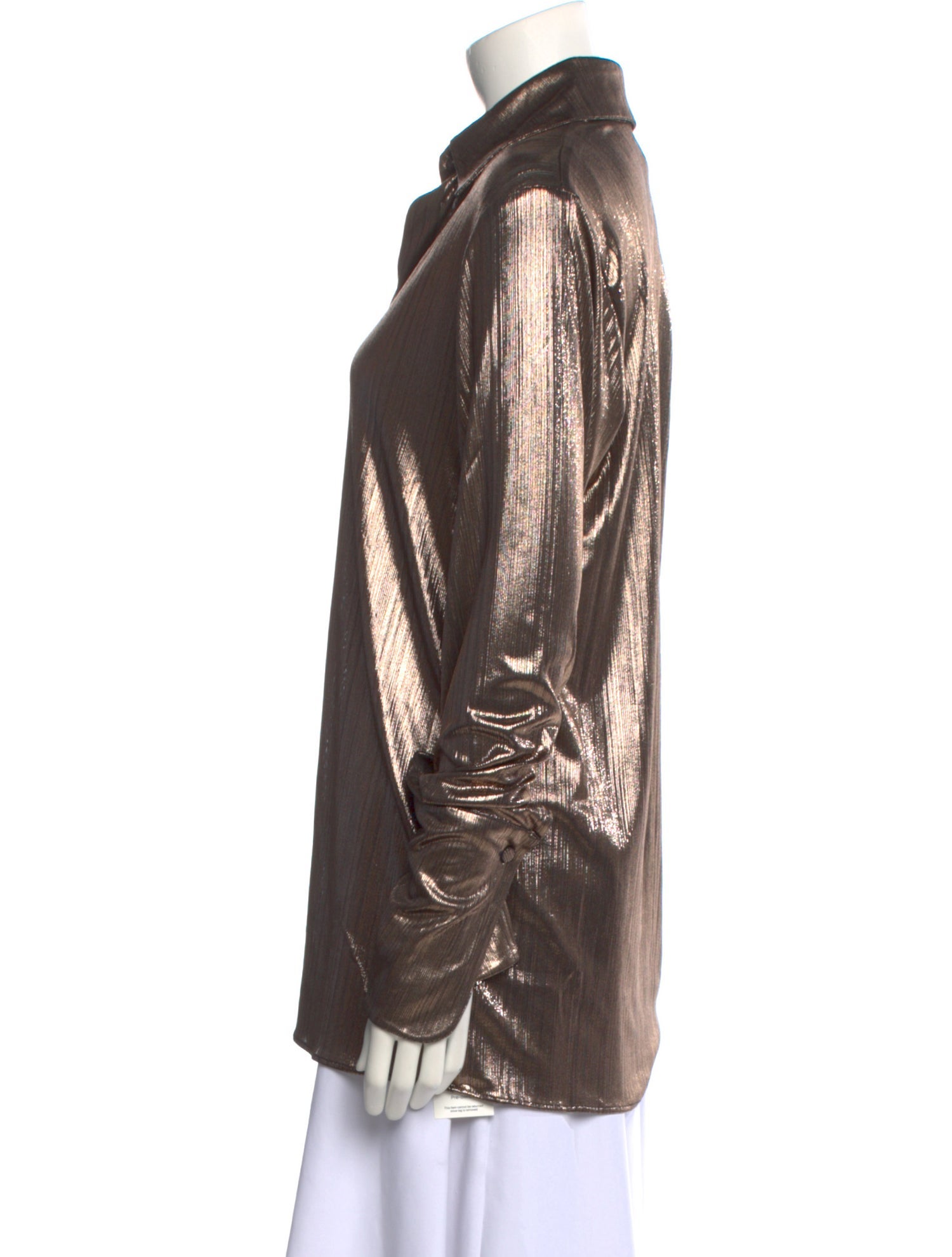 Azeeza Long Sleeve Button-Up Top w/ Tags