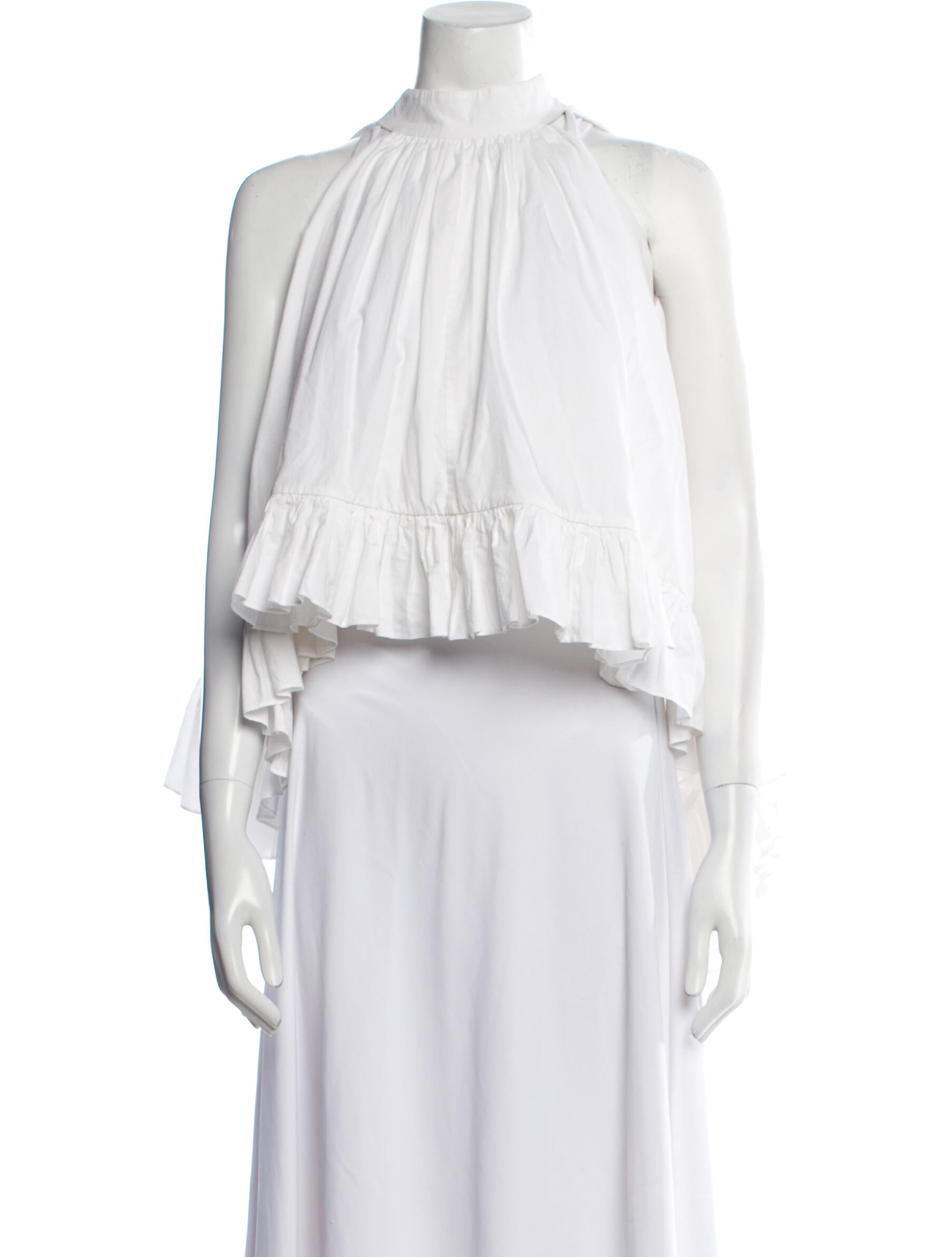 Azeeza Mock Neck Sleeveless Crop Top