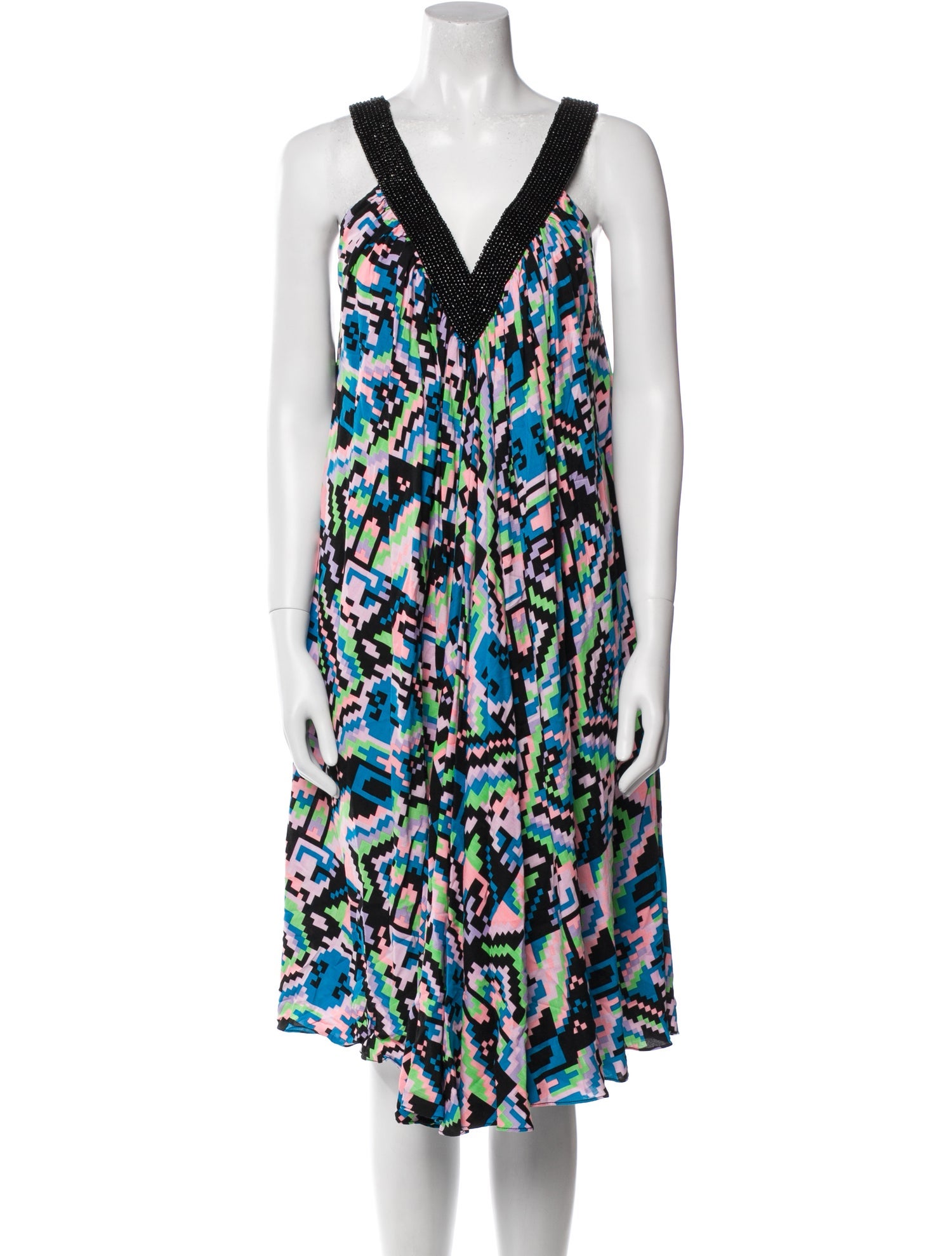 Azeeza Silk Knee-Length Dress