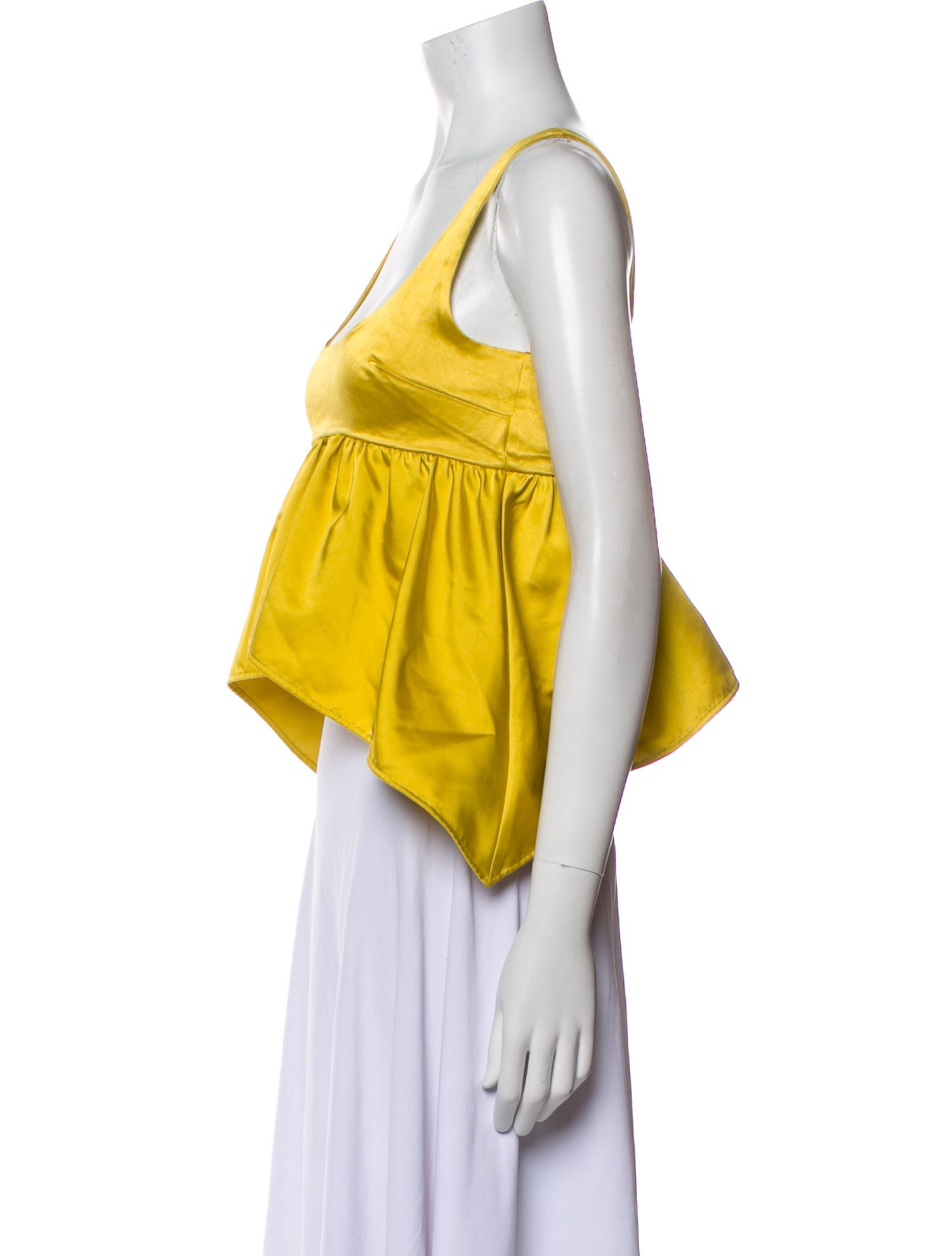 Azeeza Square Neckline Sleeveless Crop Top