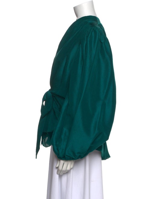 Azeeza Silk V-Neck Blouse