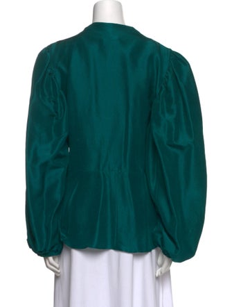 Azeeza Silk V-Neck Blouse