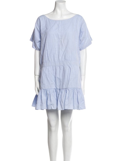 Azeeza Bateau Neckline Mini Dress