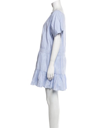 Azeeza Bateau Neckline Mini Dress