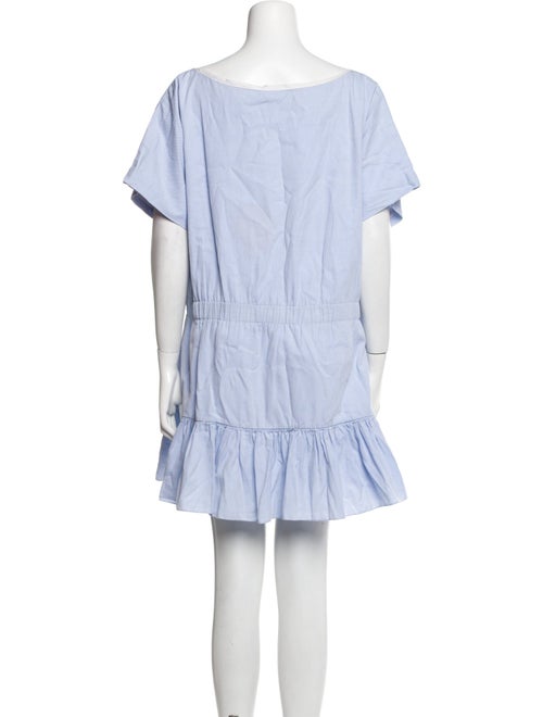 Azeeza Bateau Neckline Mini Dress