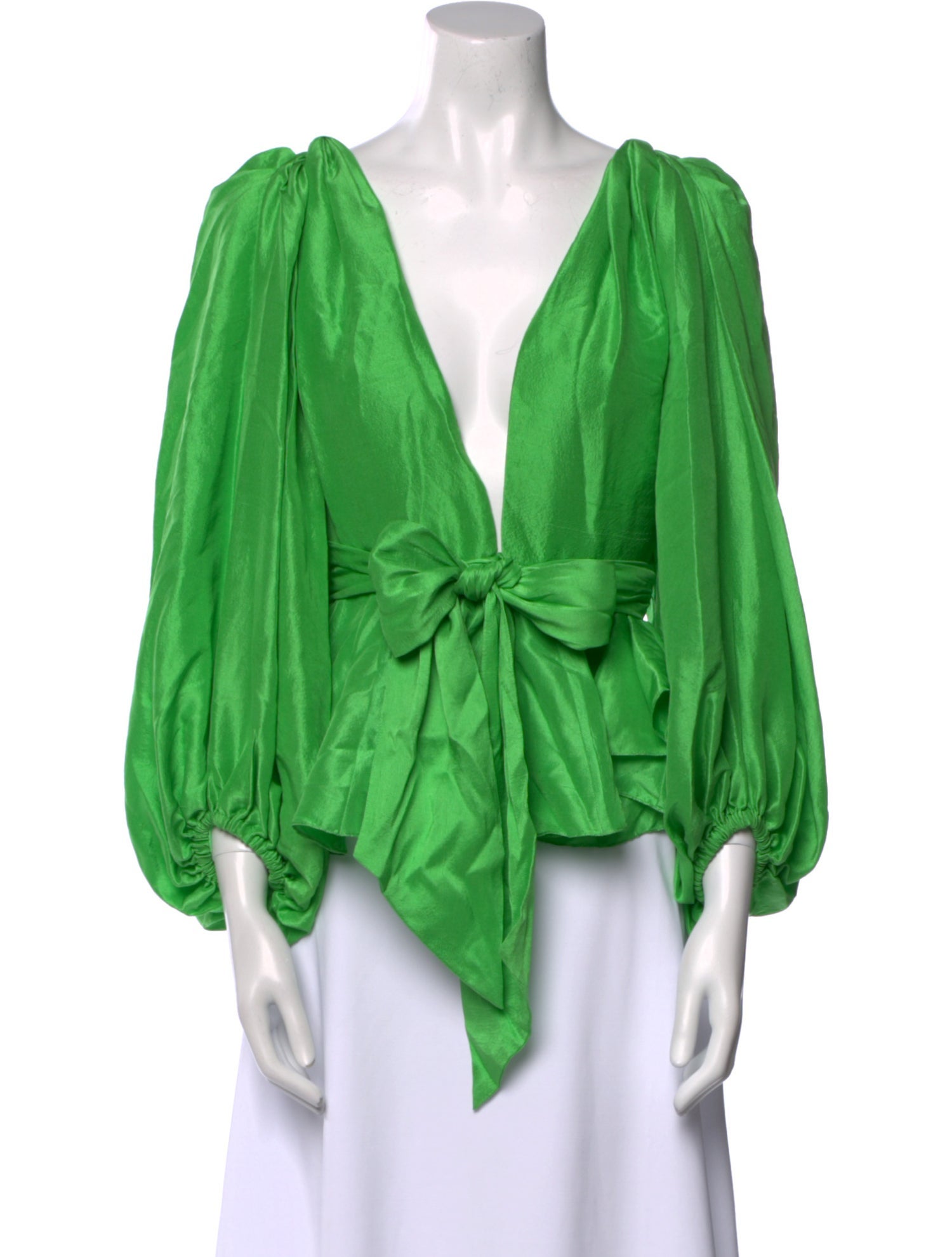 Azeeza Silk V-Neck Blouse