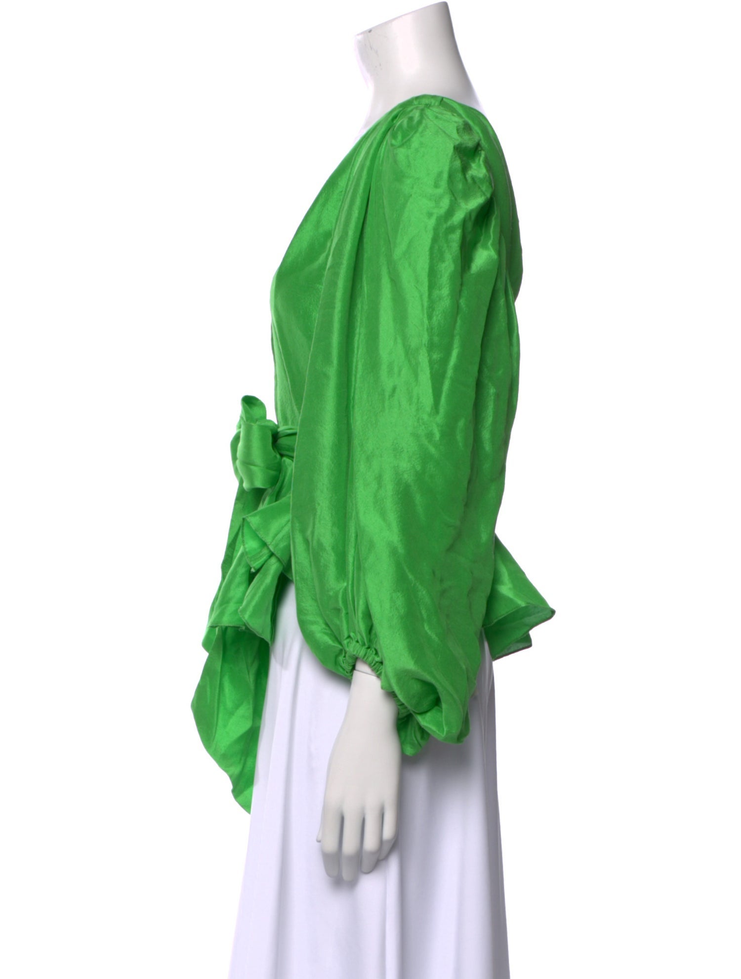 Azeeza Silk V-Neck Blouse