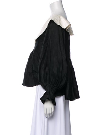 Azeeza Silk V-Neck Blouse