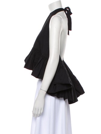 Azeeza Halterneck Sleeveless Crop Top