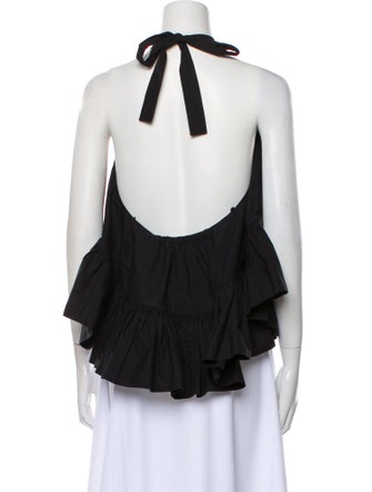 Azeeza Halterneck Sleeveless Crop Top