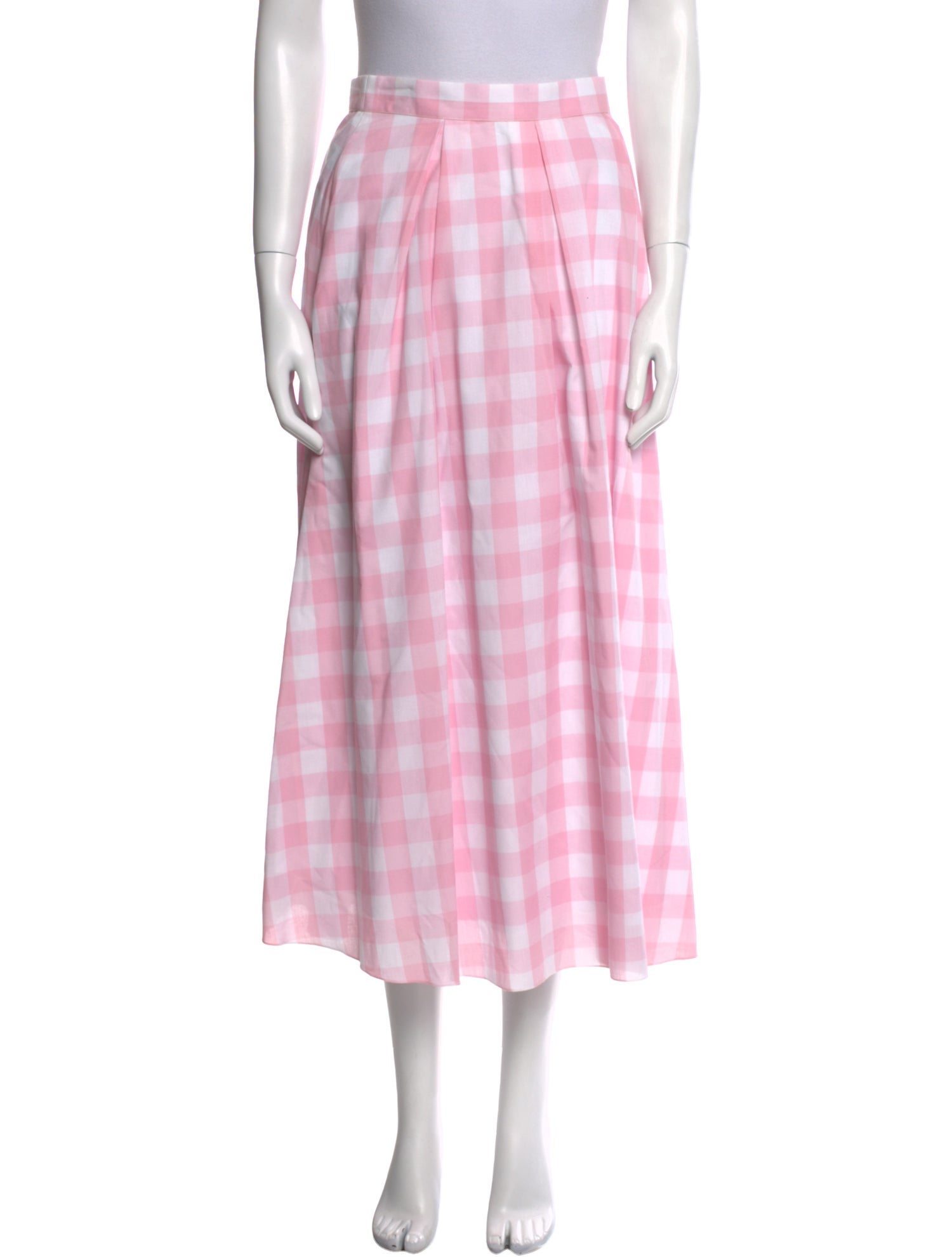 Azeeza Plaid Print Midi Length Skirt