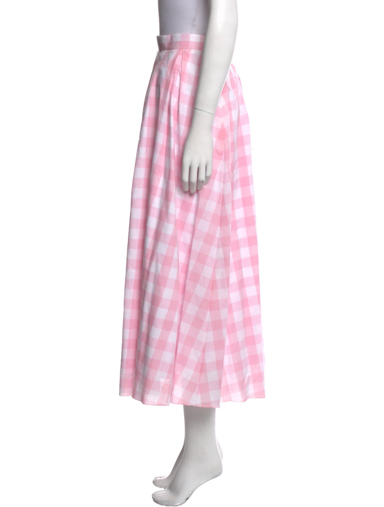 Azeeza Plaid Print Midi Length Skirt