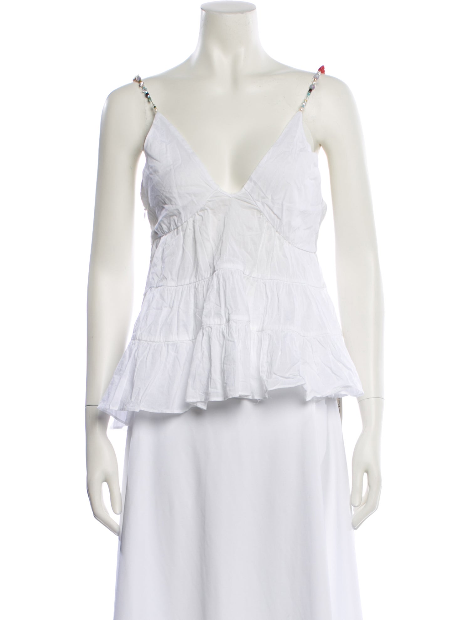 Azeeza V-Neck Sleeveless Crop Top