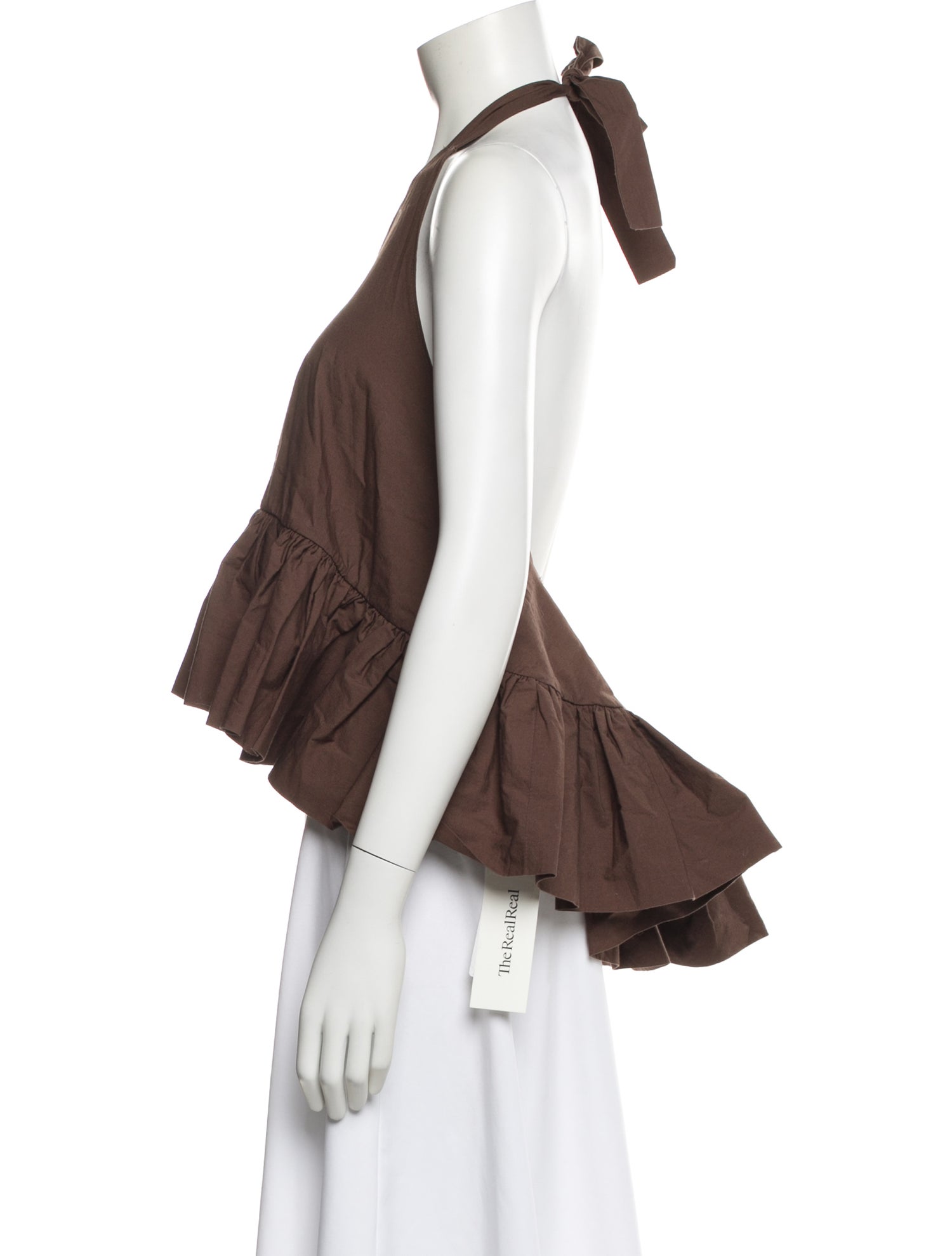 Azeeza Halterneck Sleeveless Crop Top