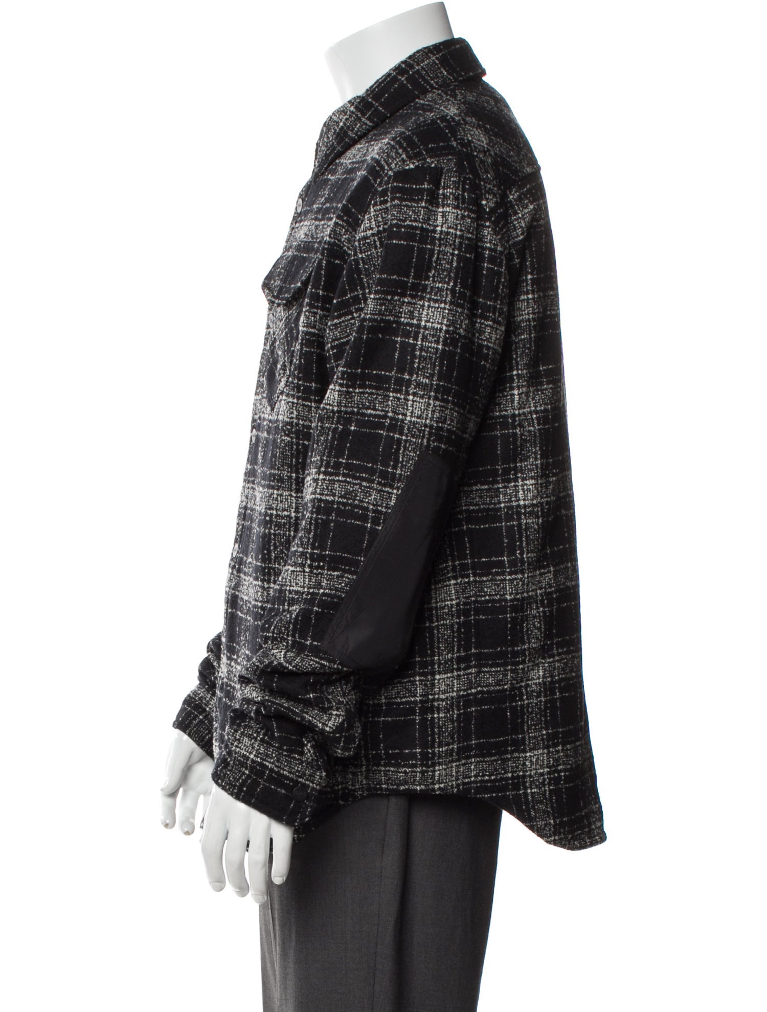 Aztech Mountain Virgin Wool Plaid Print Trucker Jacket w/ Tags