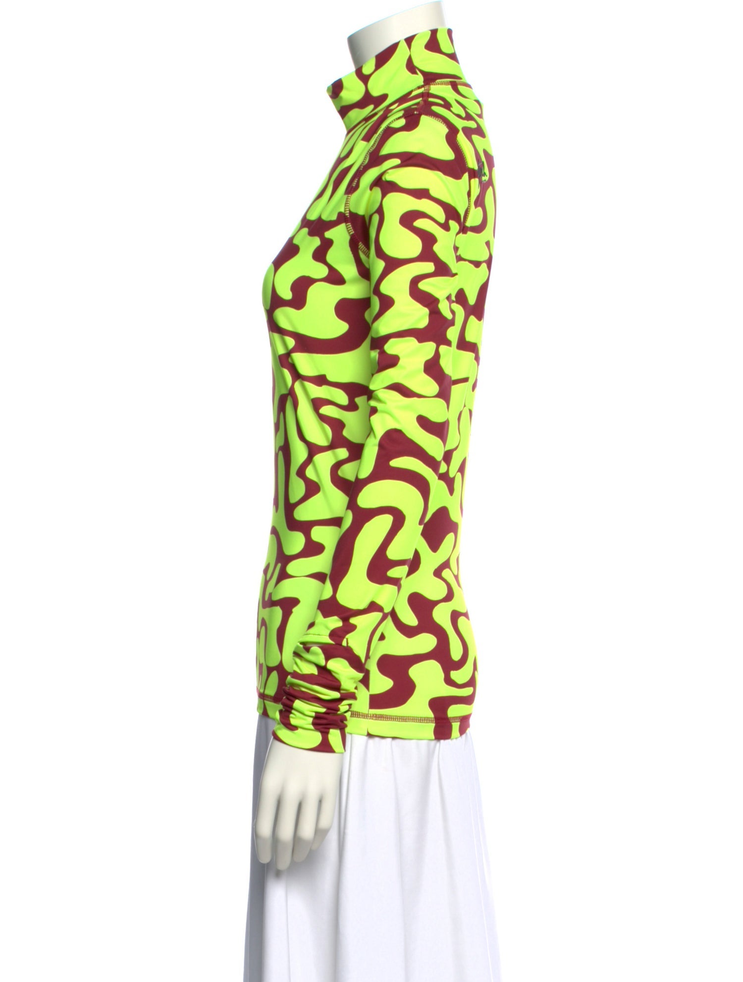 Aztech Mountain Printed Turtleneck Top