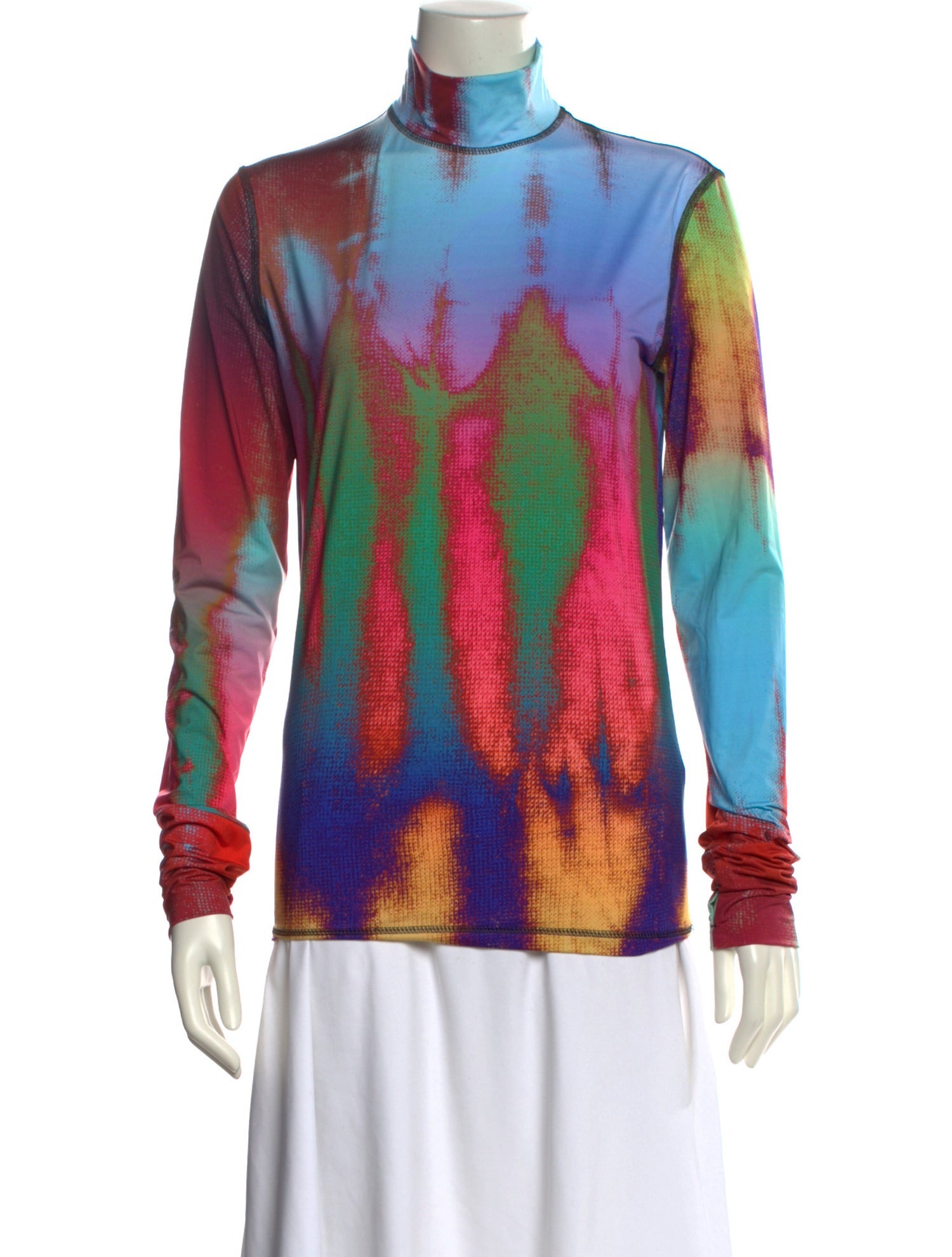 Aztech Mountain Printed Mock Neck Sweatshirt