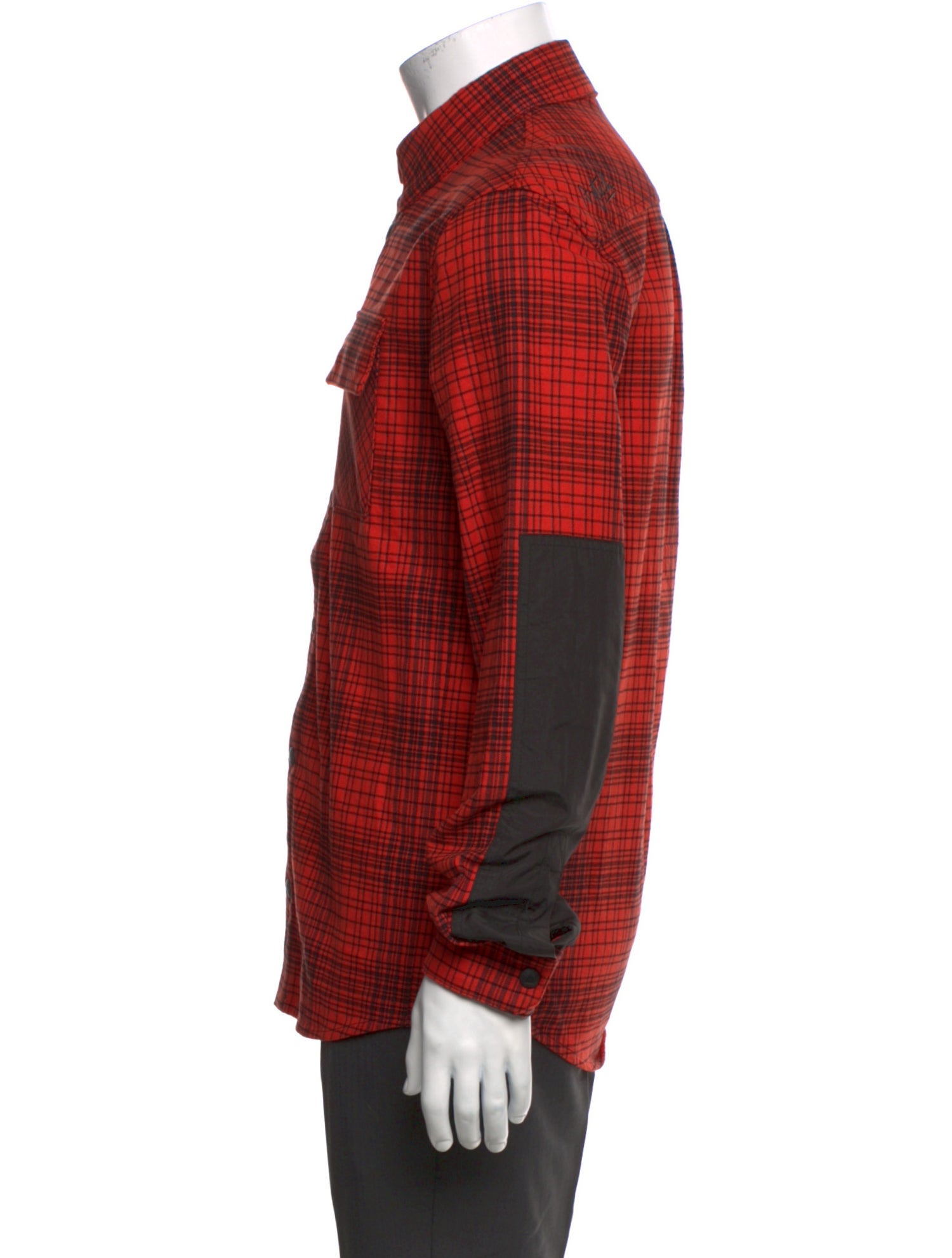 Aztech Mountain Plaid Print Long Sleeve Dress Shirt
