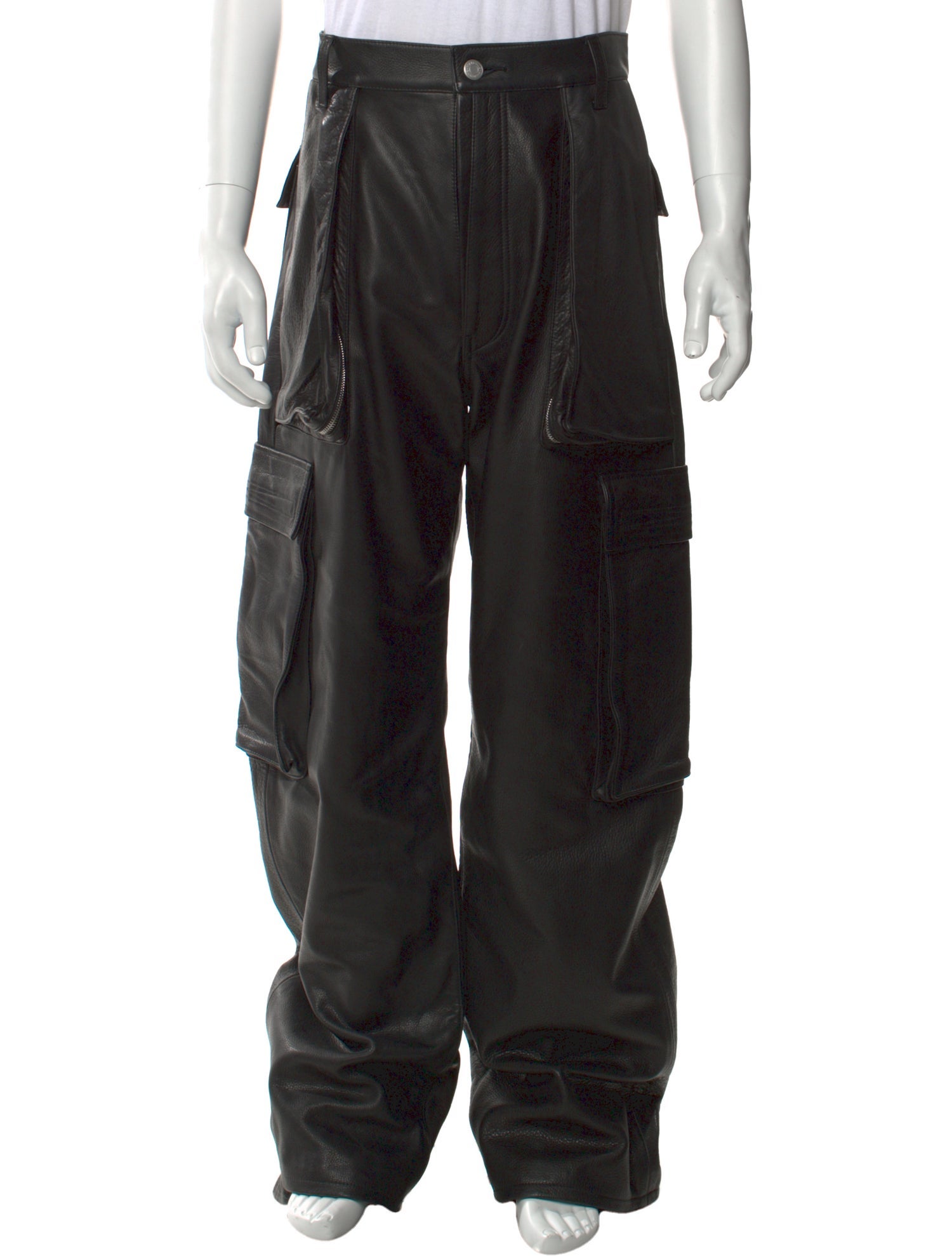 B1ARCHIVE Leather Cargo Pants w/ Tags